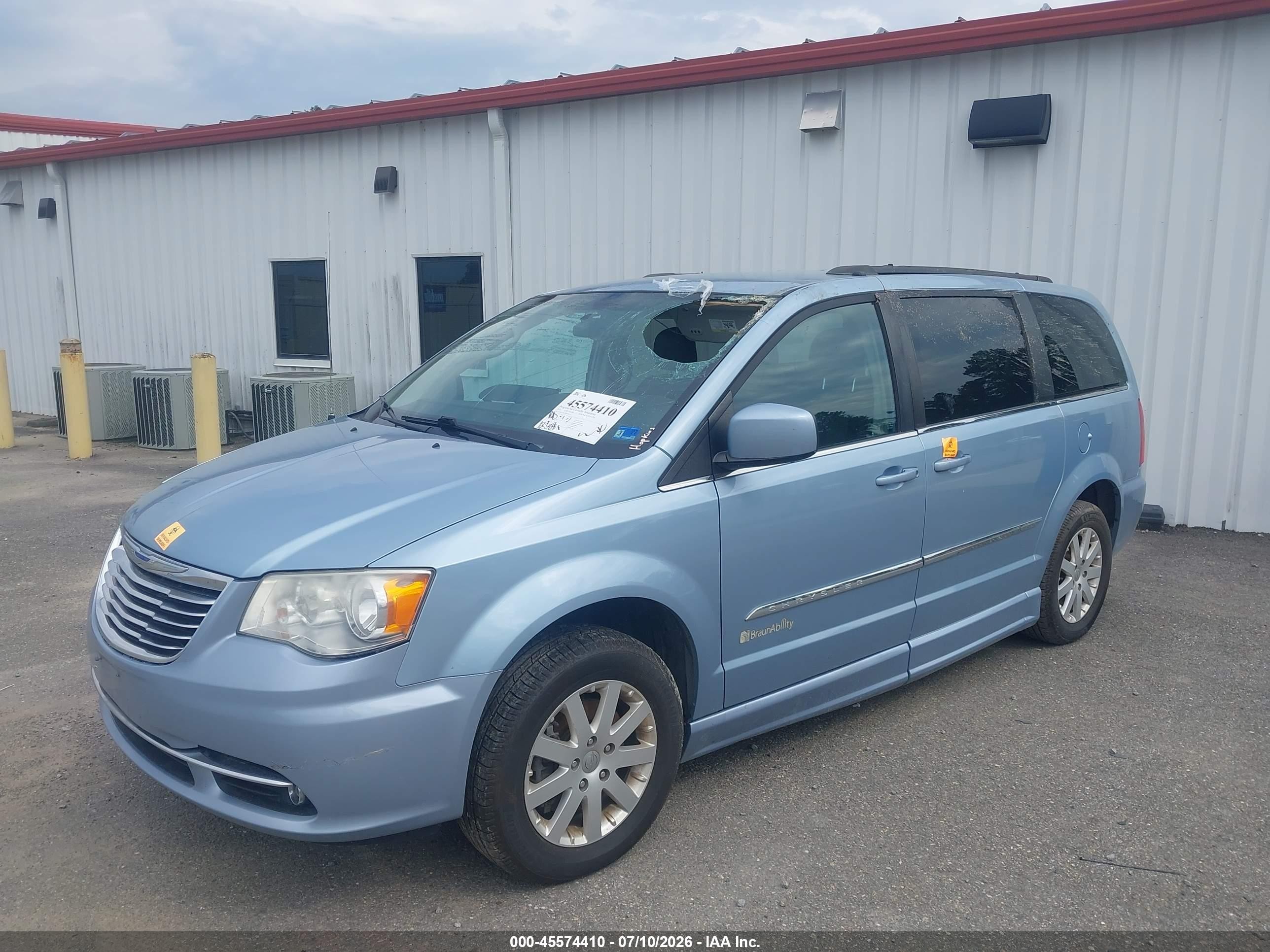 2013 Chrysler Town & Country Touring Blue vin: 2C4RC1BG2DR508514