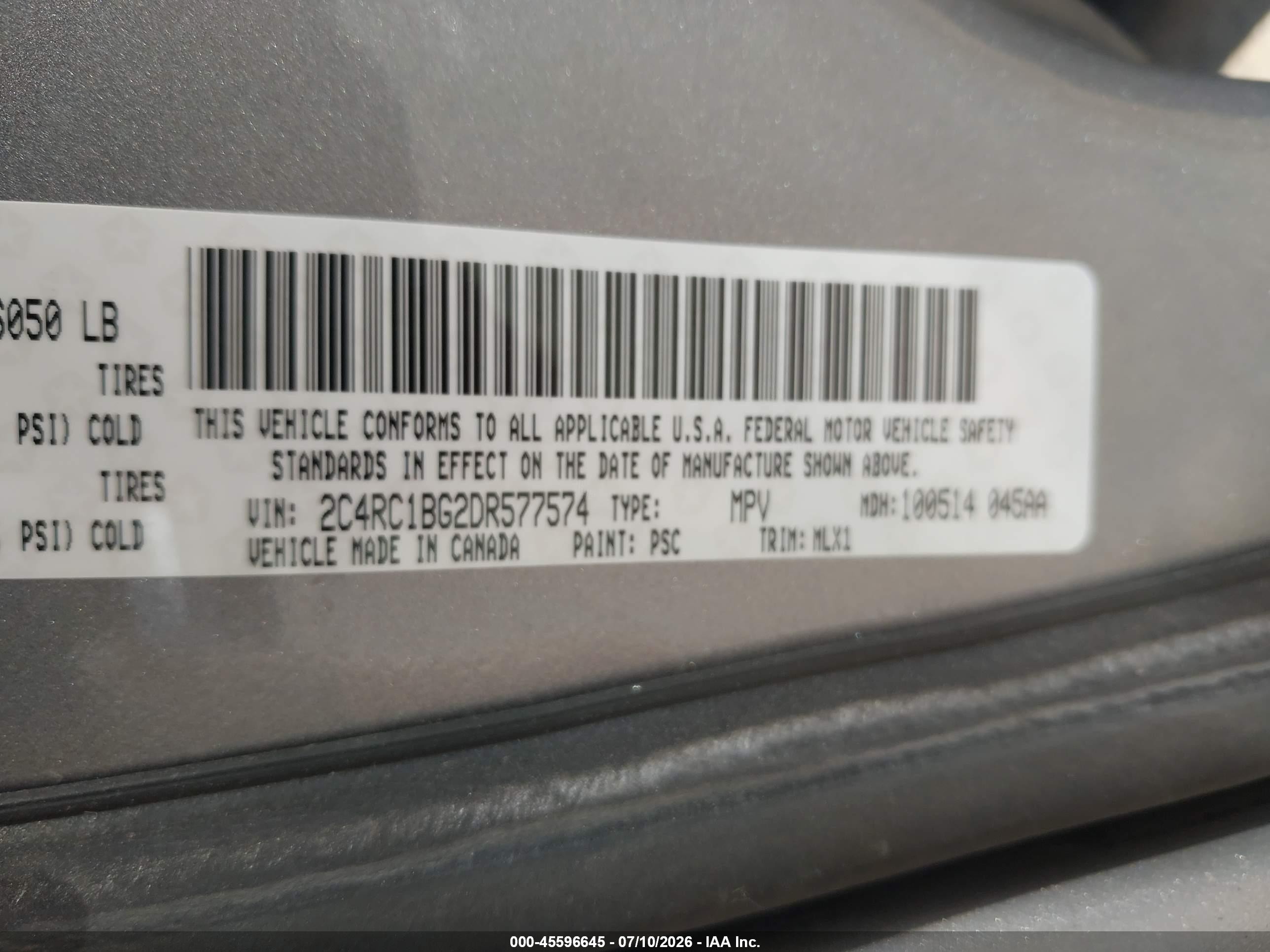 2013 Chrysler Town & Country Touring Silver vin: 2C4RC1BG2DR577574