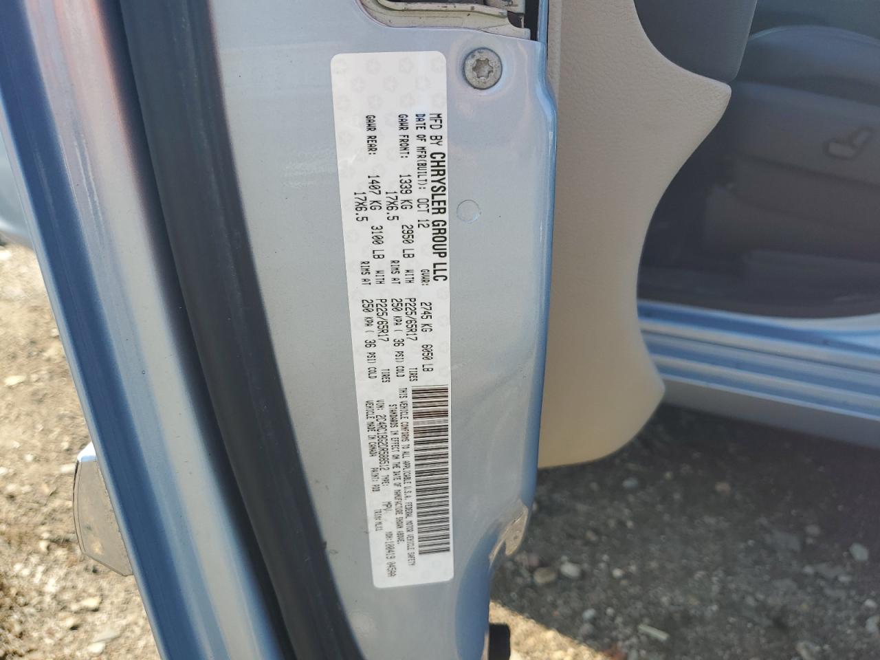 2013 Chrysler Town & Country Touring Синий vin: 2C4RC1BG2DR588512