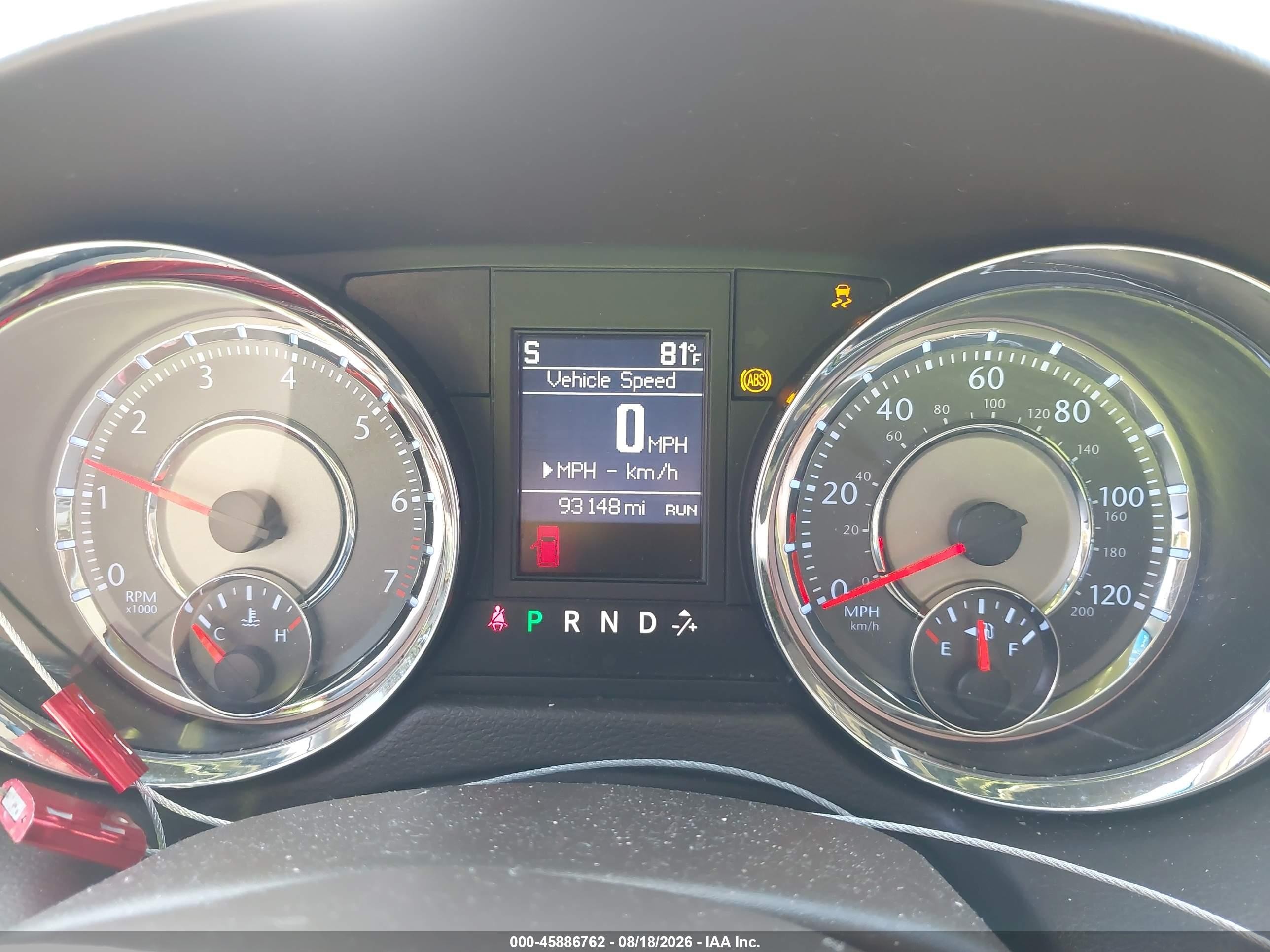 2013 Chrysler Town & Country Touring Red vin: 2C4RC1BG2DR604062