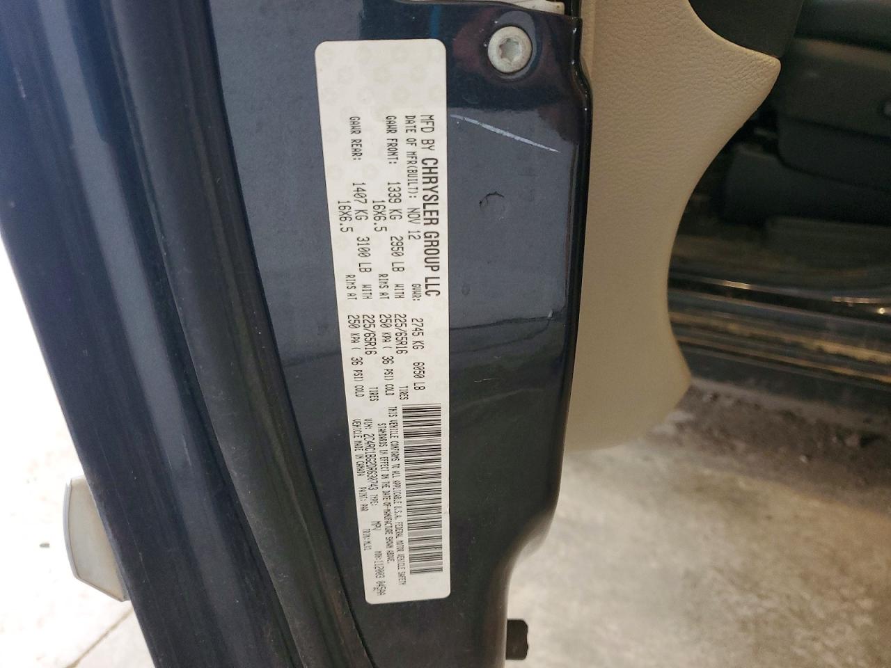 2013 Chrysler Town & Country Touring Gray vin: 2C4RC1BG2DR630743