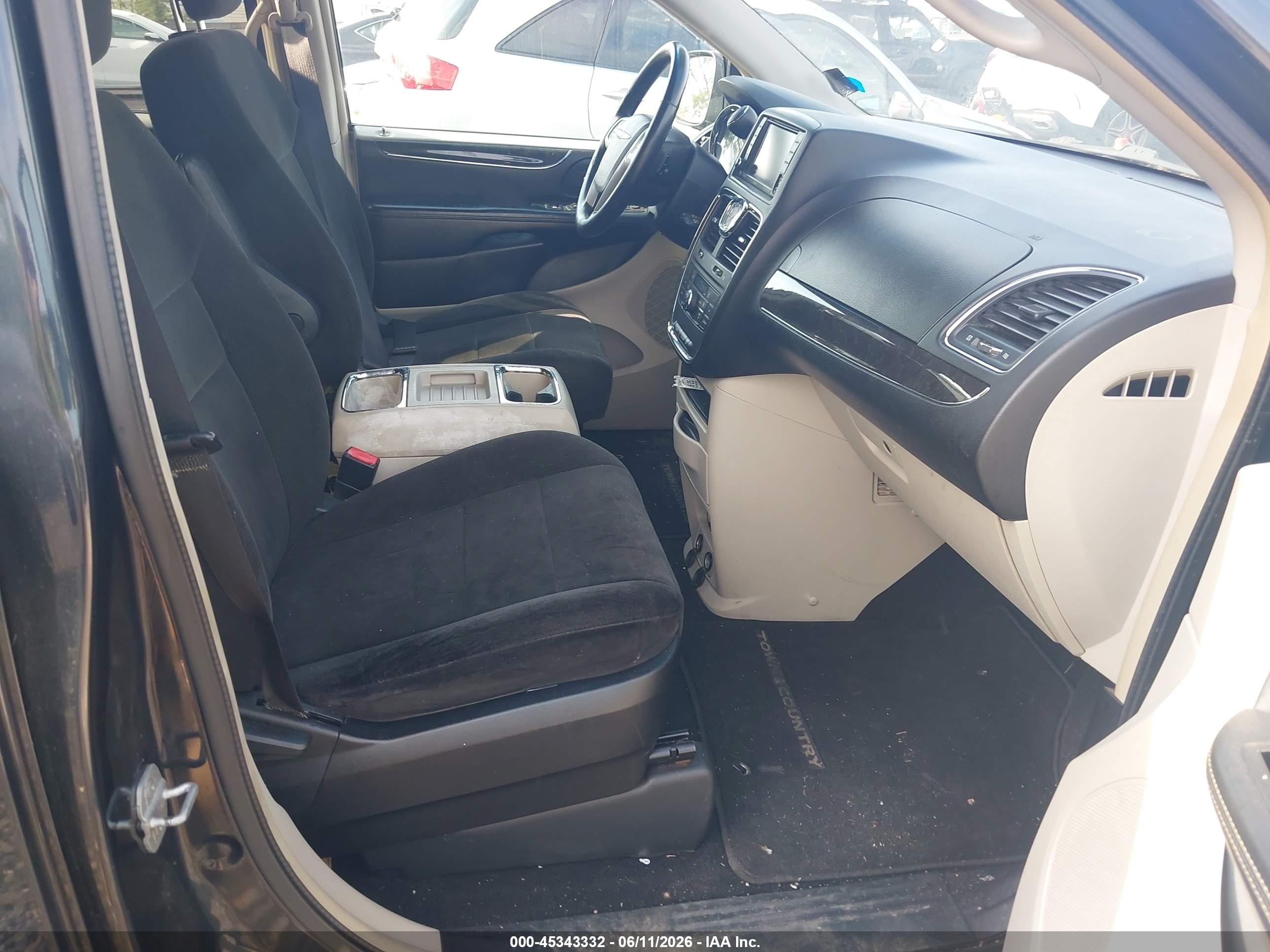 2013 Chrysler Town & Country Touring Черный vin: 2C4RC1BG2DR713881