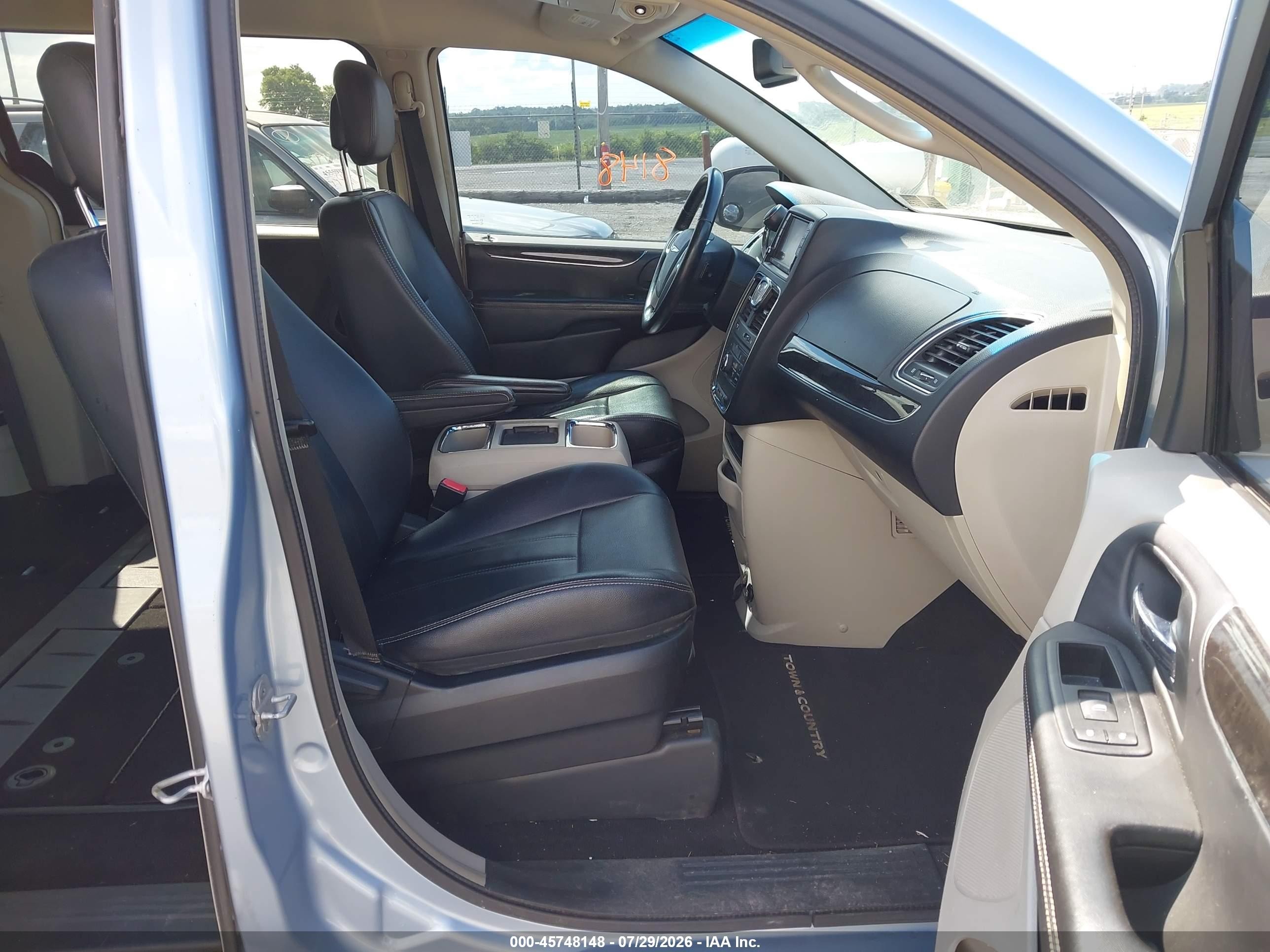 2013 Chrysler Town & Country Touring Light Blue vin: 2C4RC1BG2DR732009