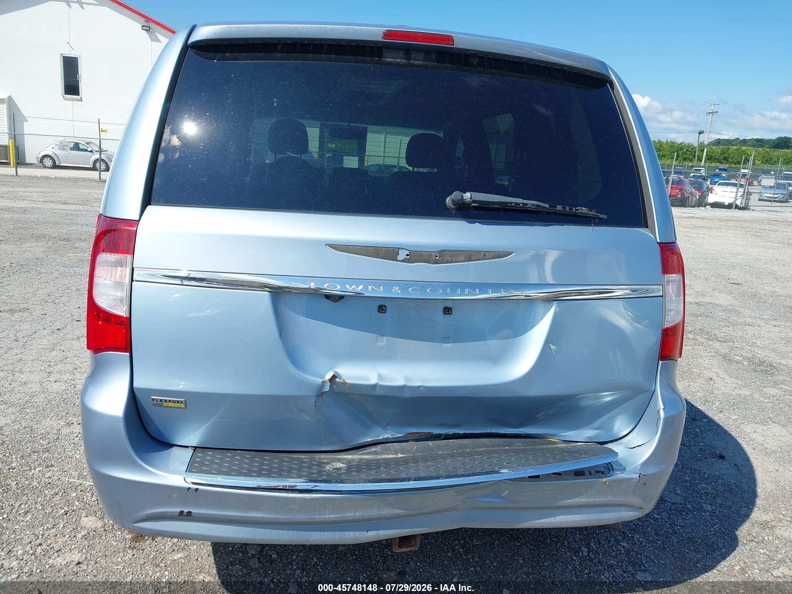 2013 Chrysler Town & Country Touring Light Blue vin: 2C4RC1BG2DR732009