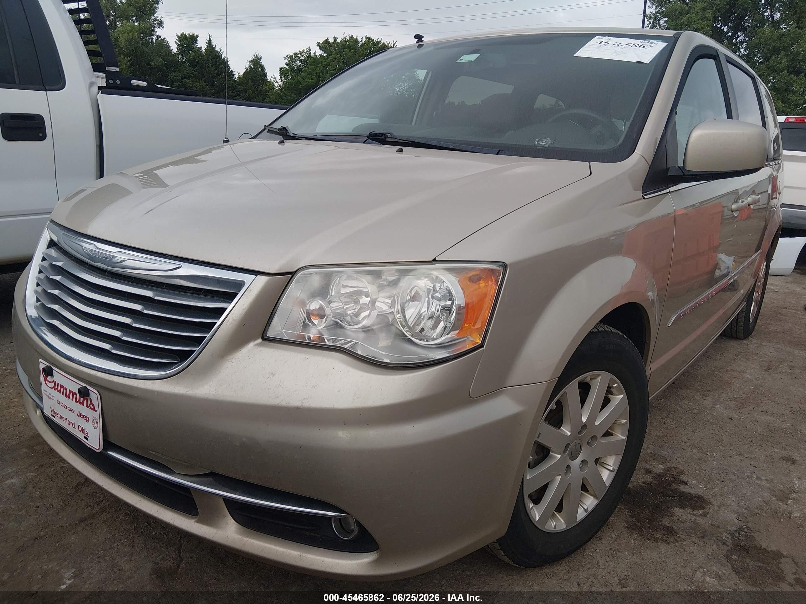 2014 Chrysler Town & Country Touring Tan vin: 2C4RC1BG2ER131264