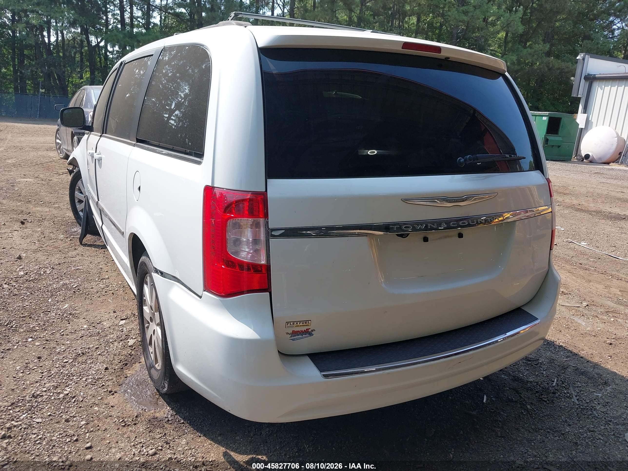 2014 Chrysler Town & Country Touring Белый vin: 2C4RC1BG2ER211227