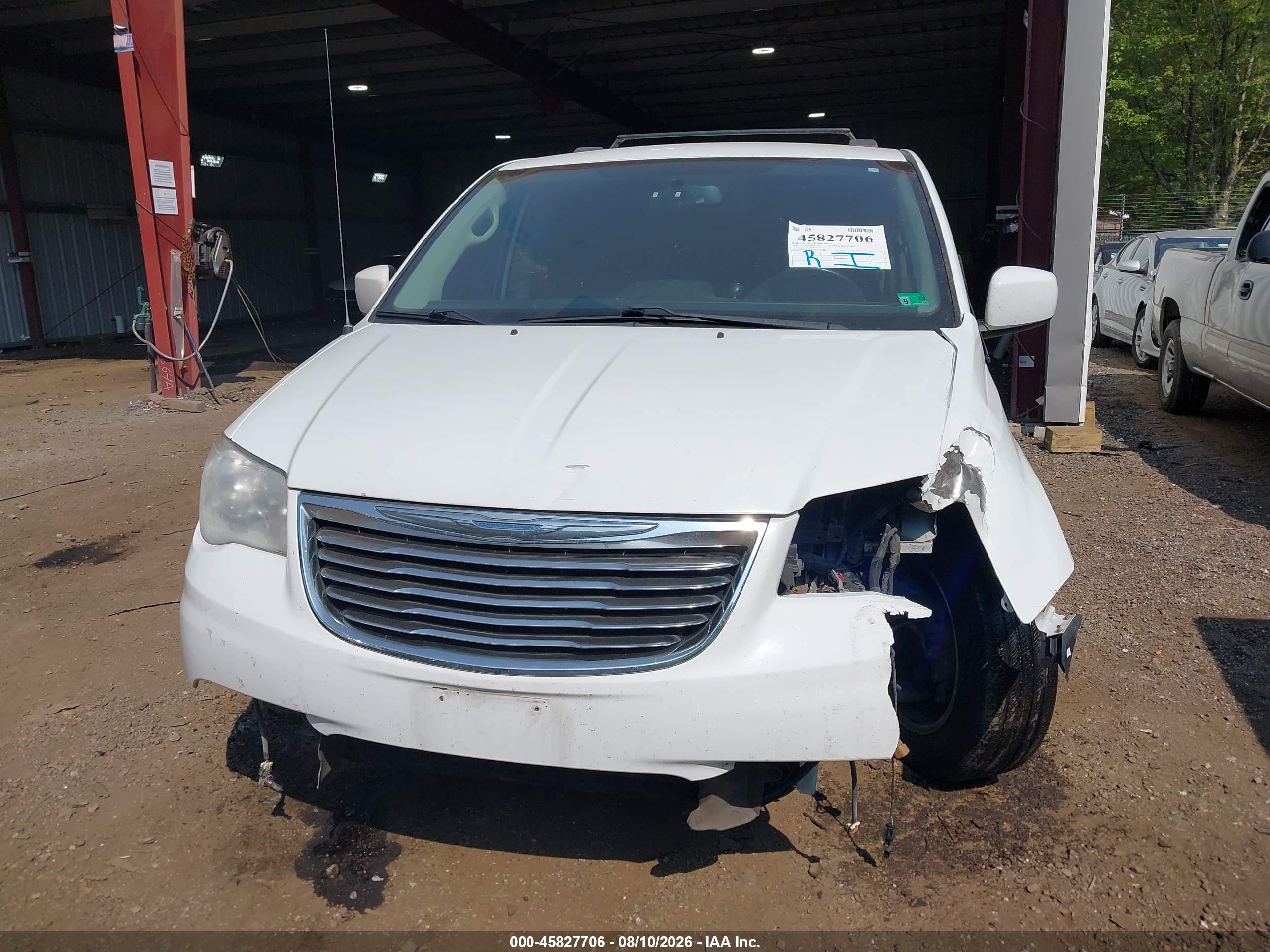 2014 Chrysler Town & Country Touring Белый vin: 2C4RC1BG2ER211227
