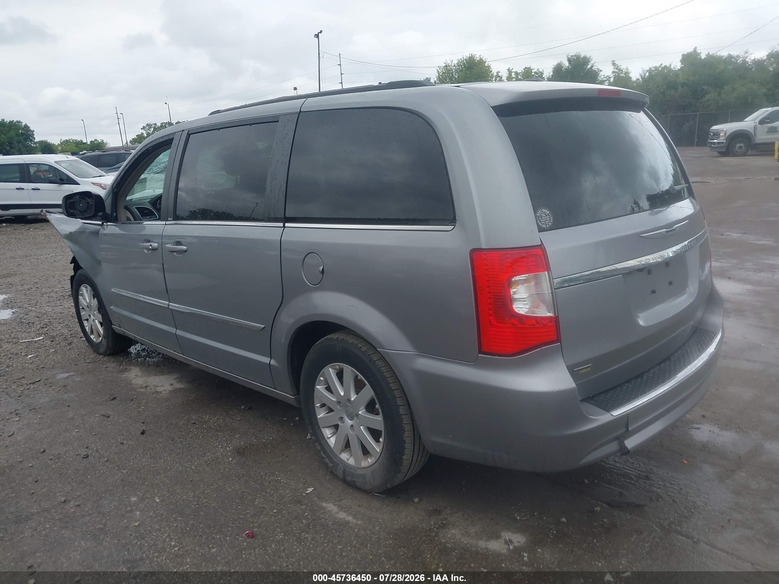 2014 Chrysler Town & Country Touring Silver vin: 2C4RC1BG2ER325938
