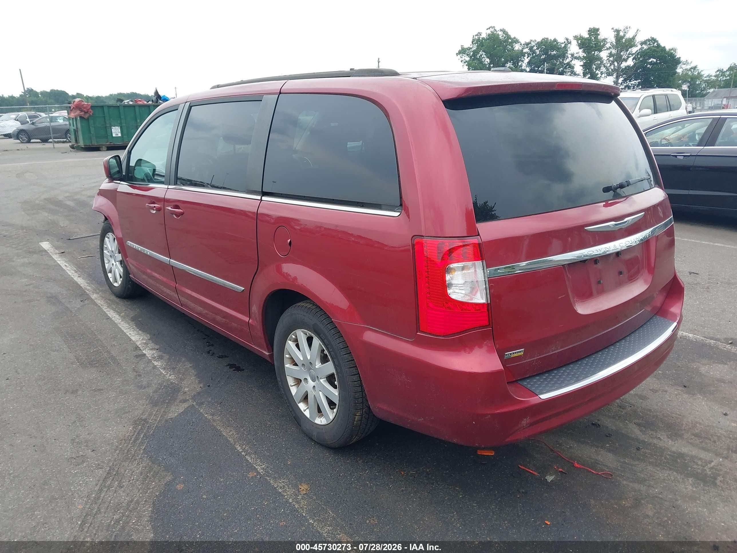 2014 Chrysler Town & Country Touring Red vin: 2C4RC1BG2ER359300