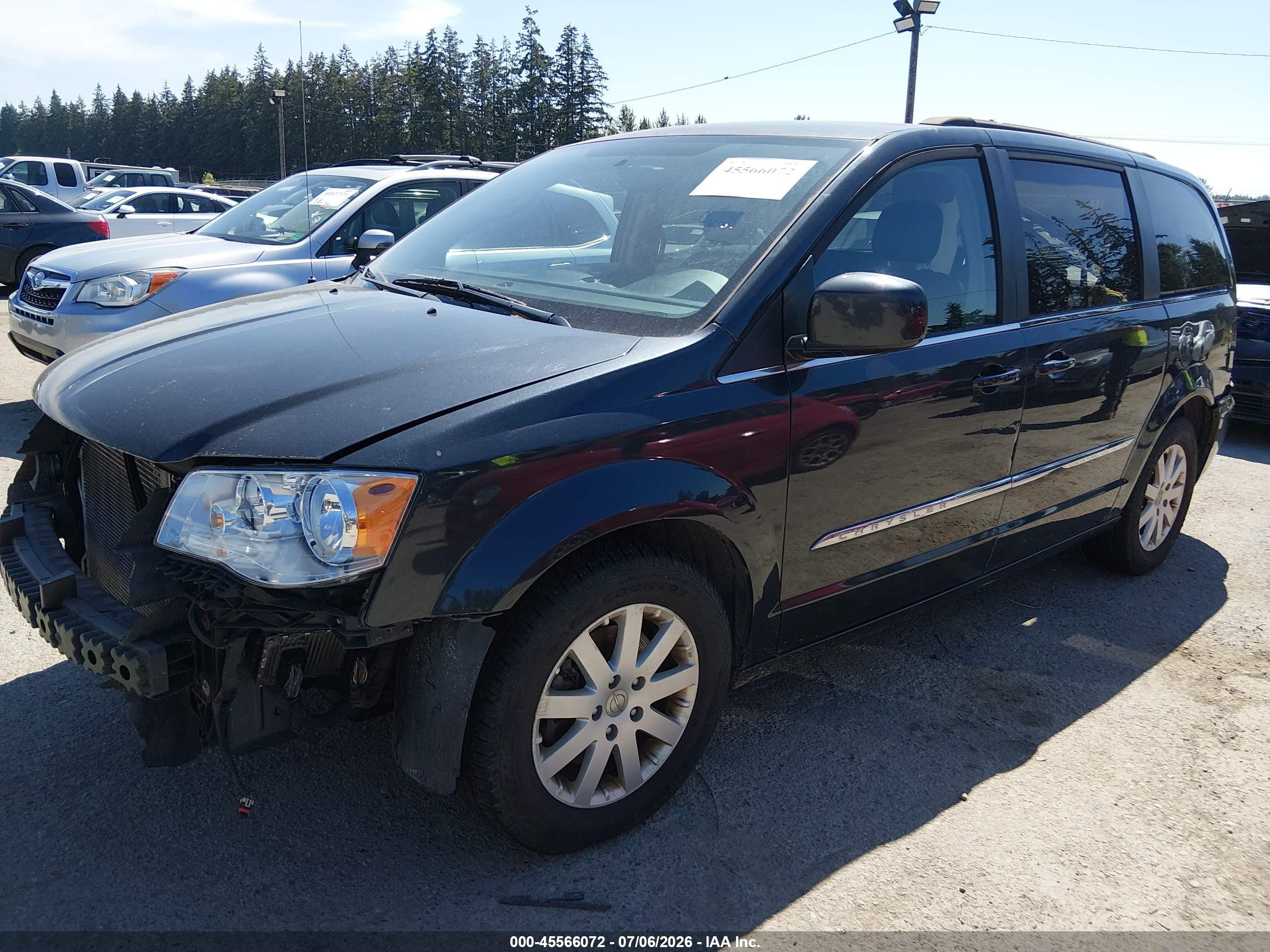 2014 Chrysler Town & Country Touring Черный vin: 2C4RC1BG2ER363430