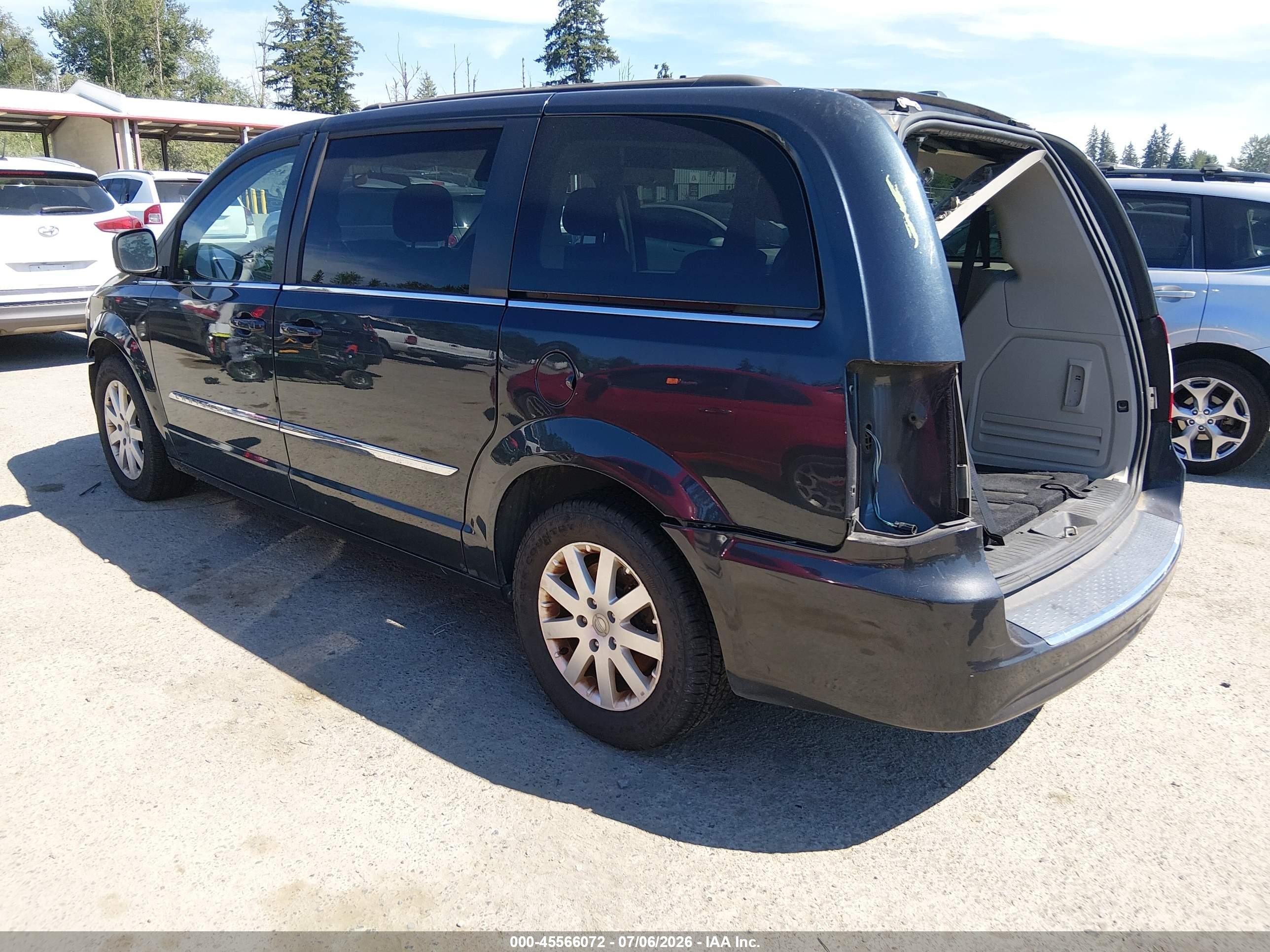 2014 Chrysler Town & Country Touring Черный vin: 2C4RC1BG2ER363430