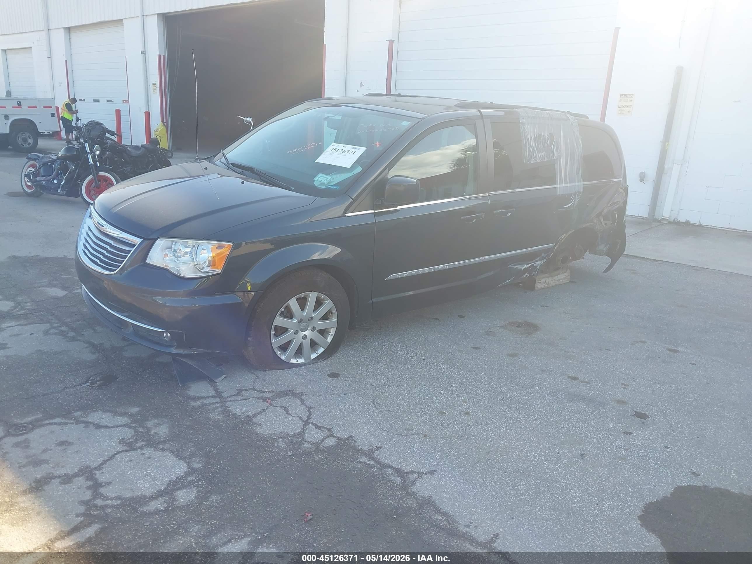 2014 Chrysler Town & Country Touring Black vin: 2C4RC1BG2ER448719