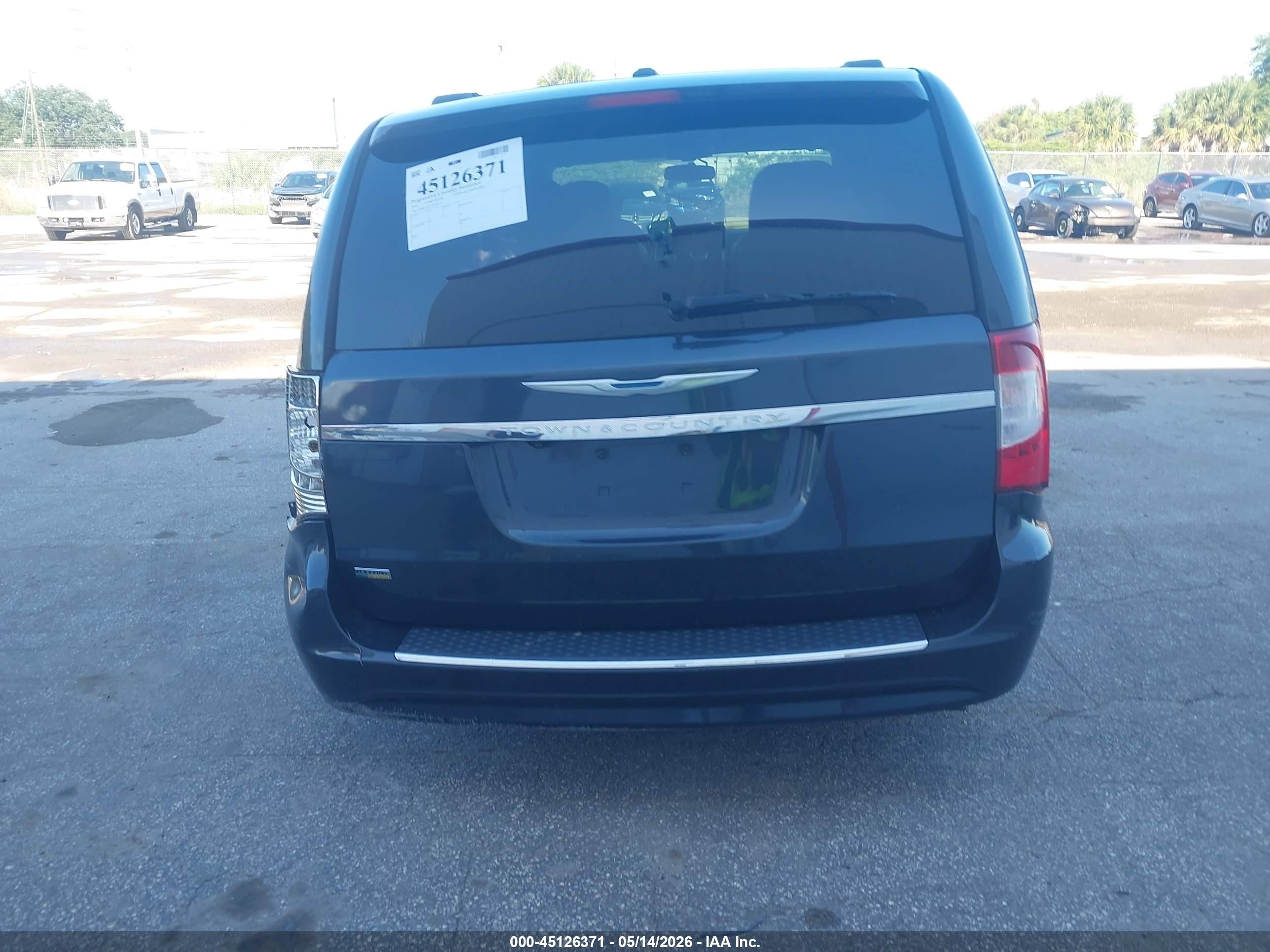 2014 Chrysler Town & Country Touring Black vin: 2C4RC1BG2ER448719