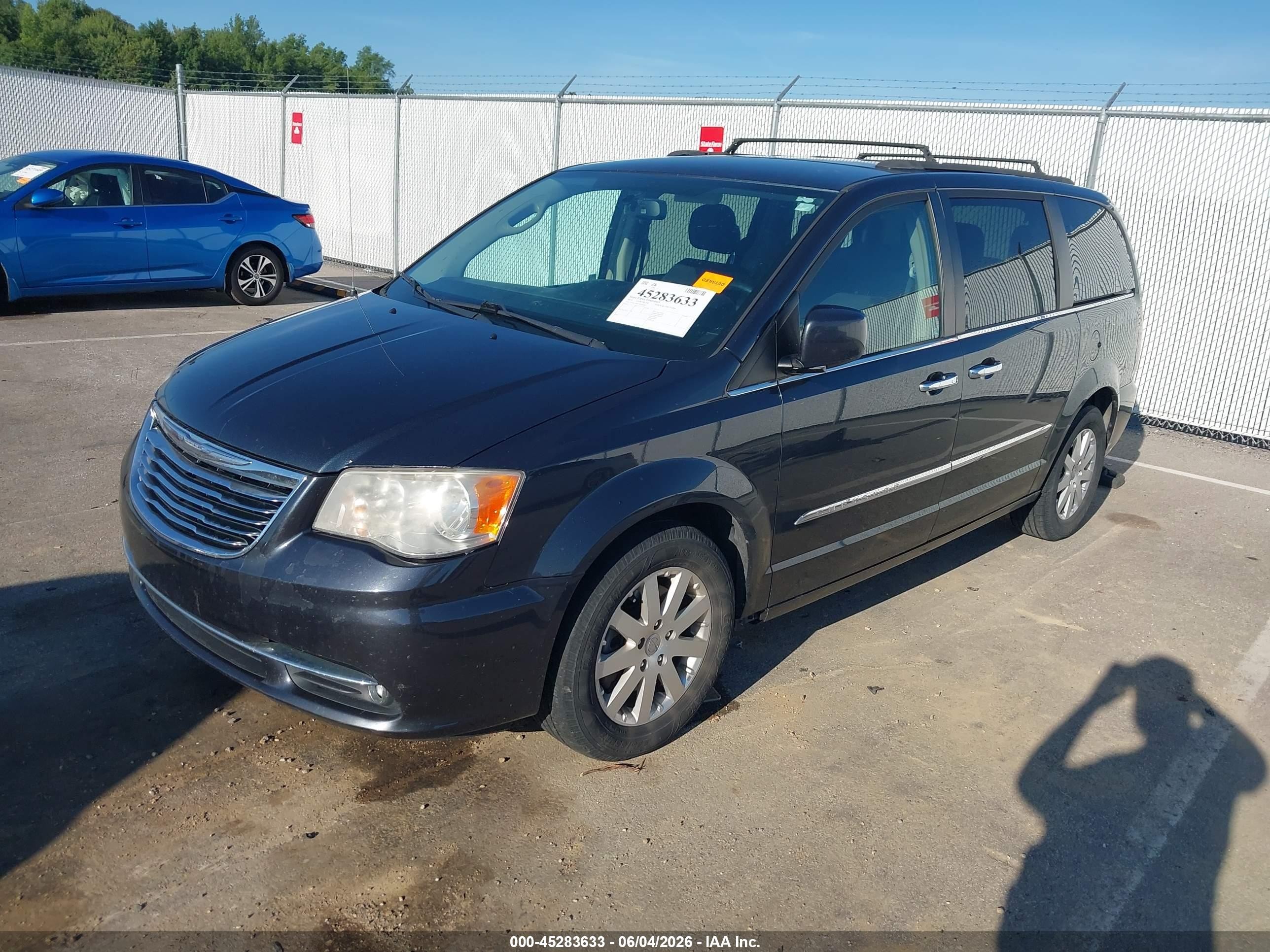 2014 Chrysler Town & Country Touring Black vin: 2C4RC1BG2ER460482