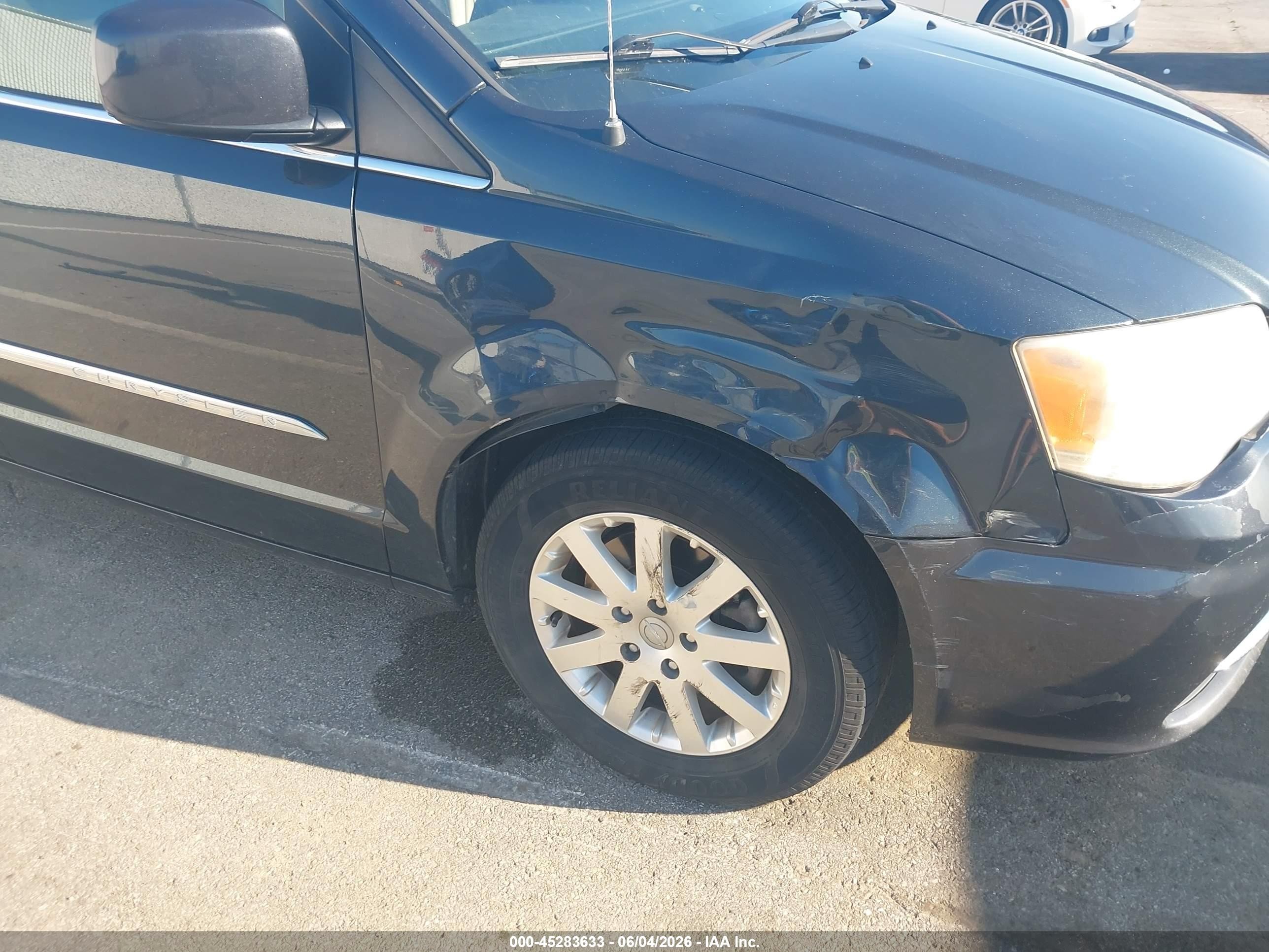2014 Chrysler Town & Country Touring Black vin: 2C4RC1BG2ER460482