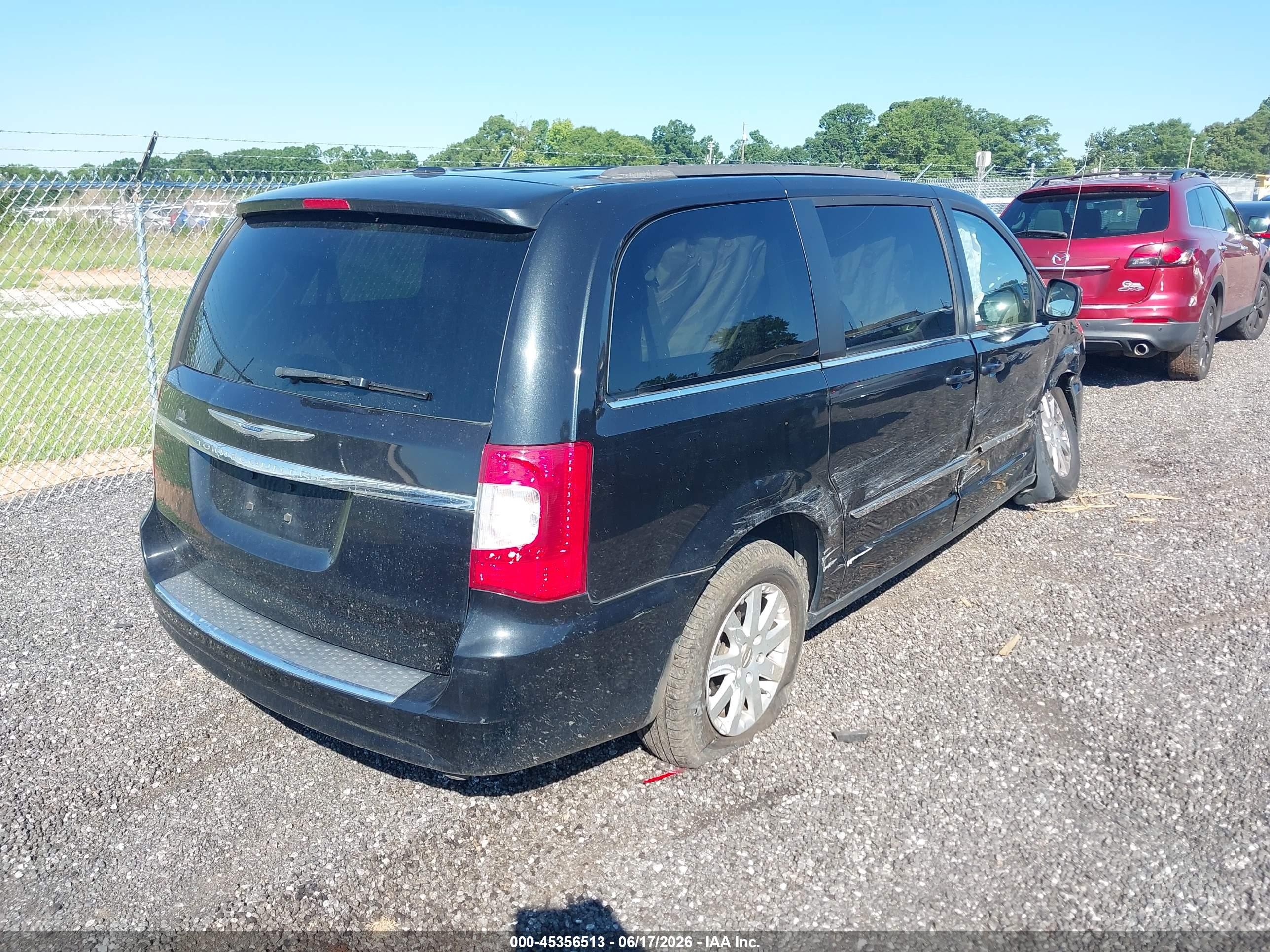 2015 Chrysler Town & Country Touring Black vin: 2C4RC1BG2FR513411