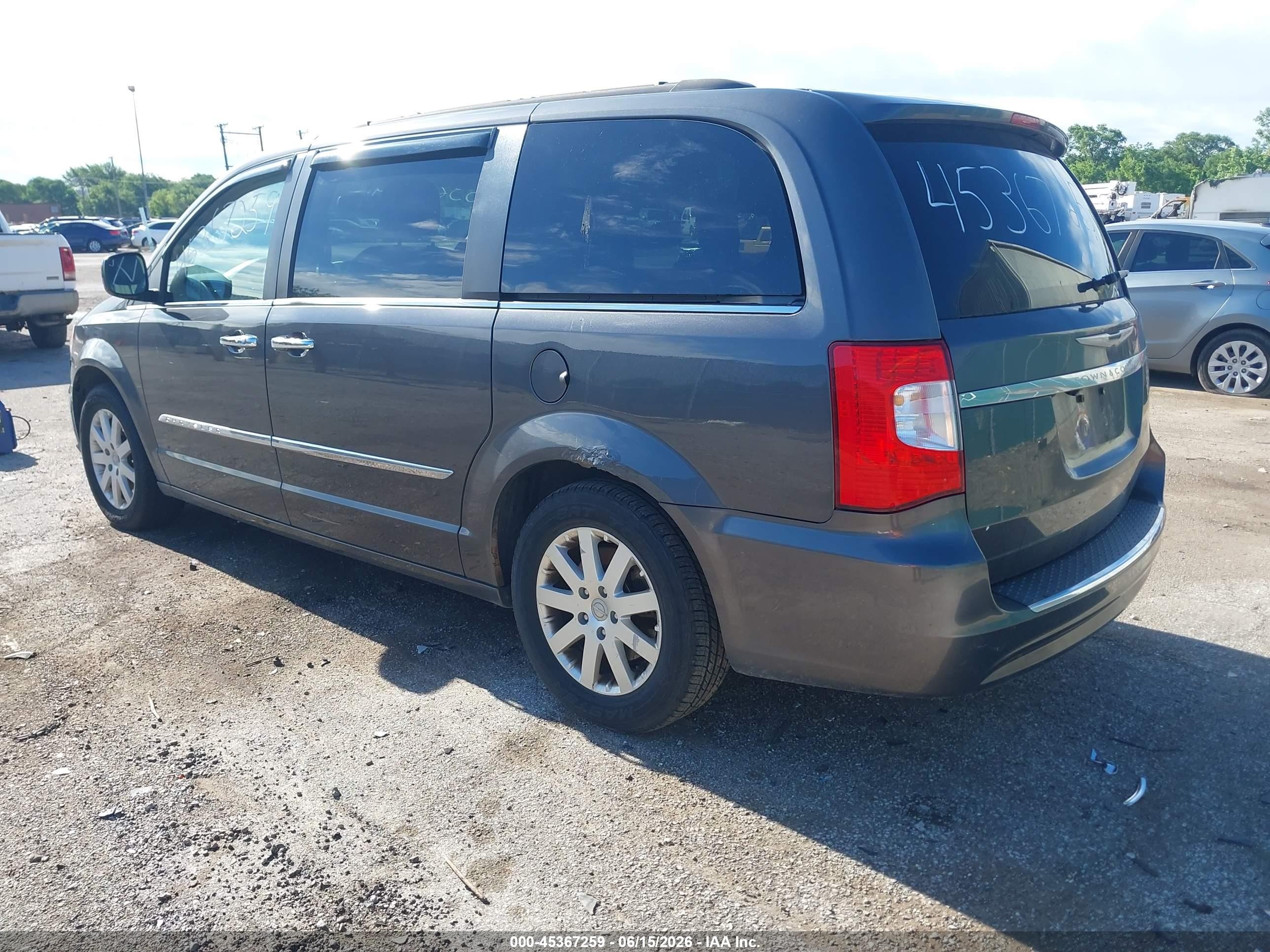 2015 Chrysler Town & Country Touring Gray vin: 2C4RC1BG2FR620698