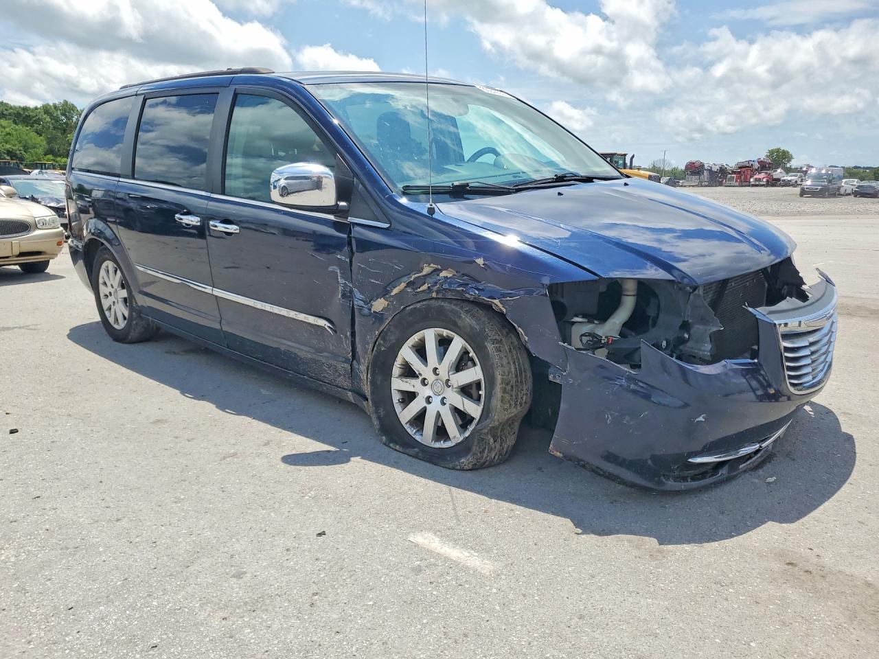 2015 Chrysler Town & Country Touring Синий vin: 2C4RC1BG2FR645150