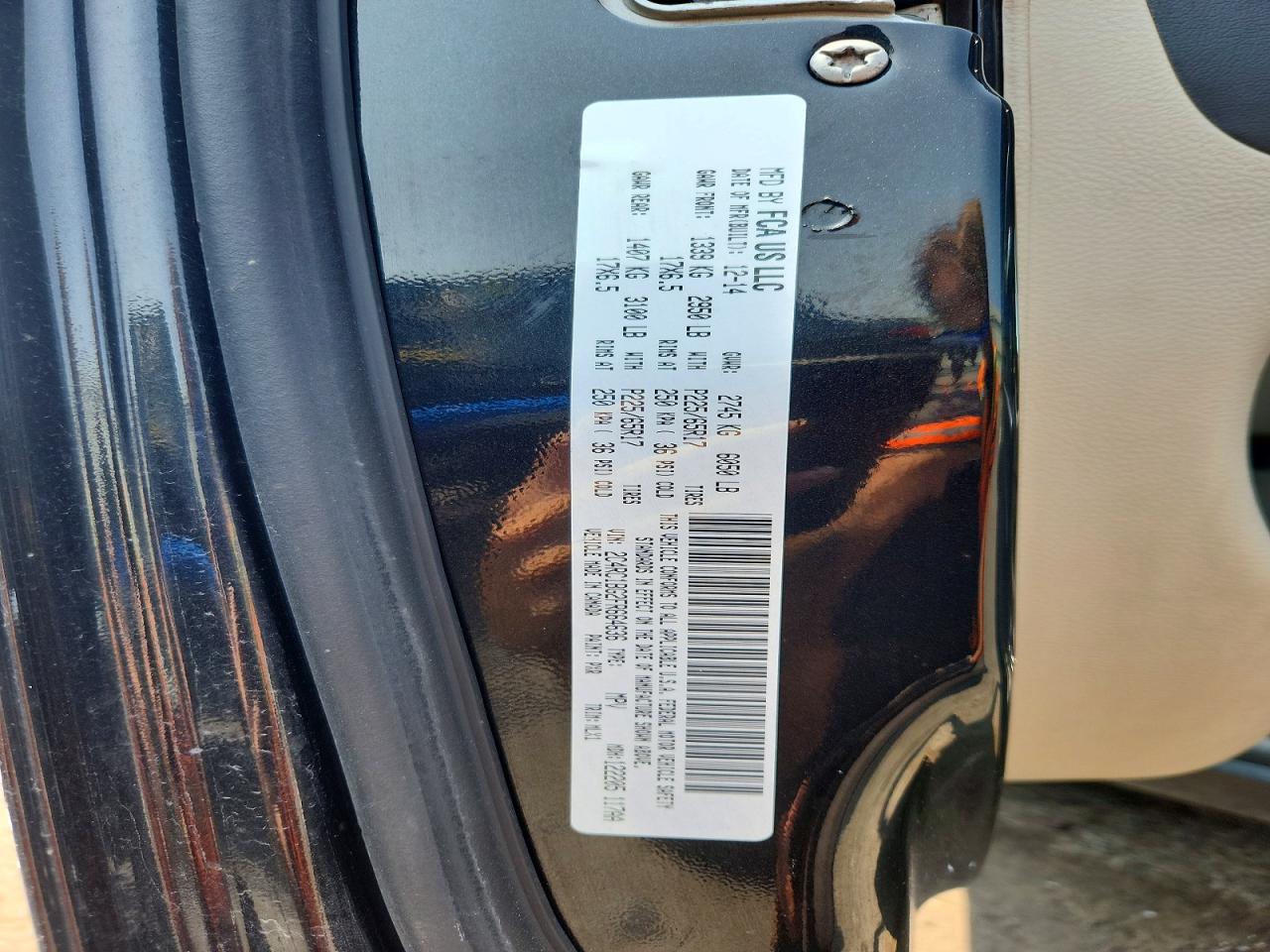 2015 Chrysler Town & Country Touring Black vin: 2C4RC1BG2FR664636