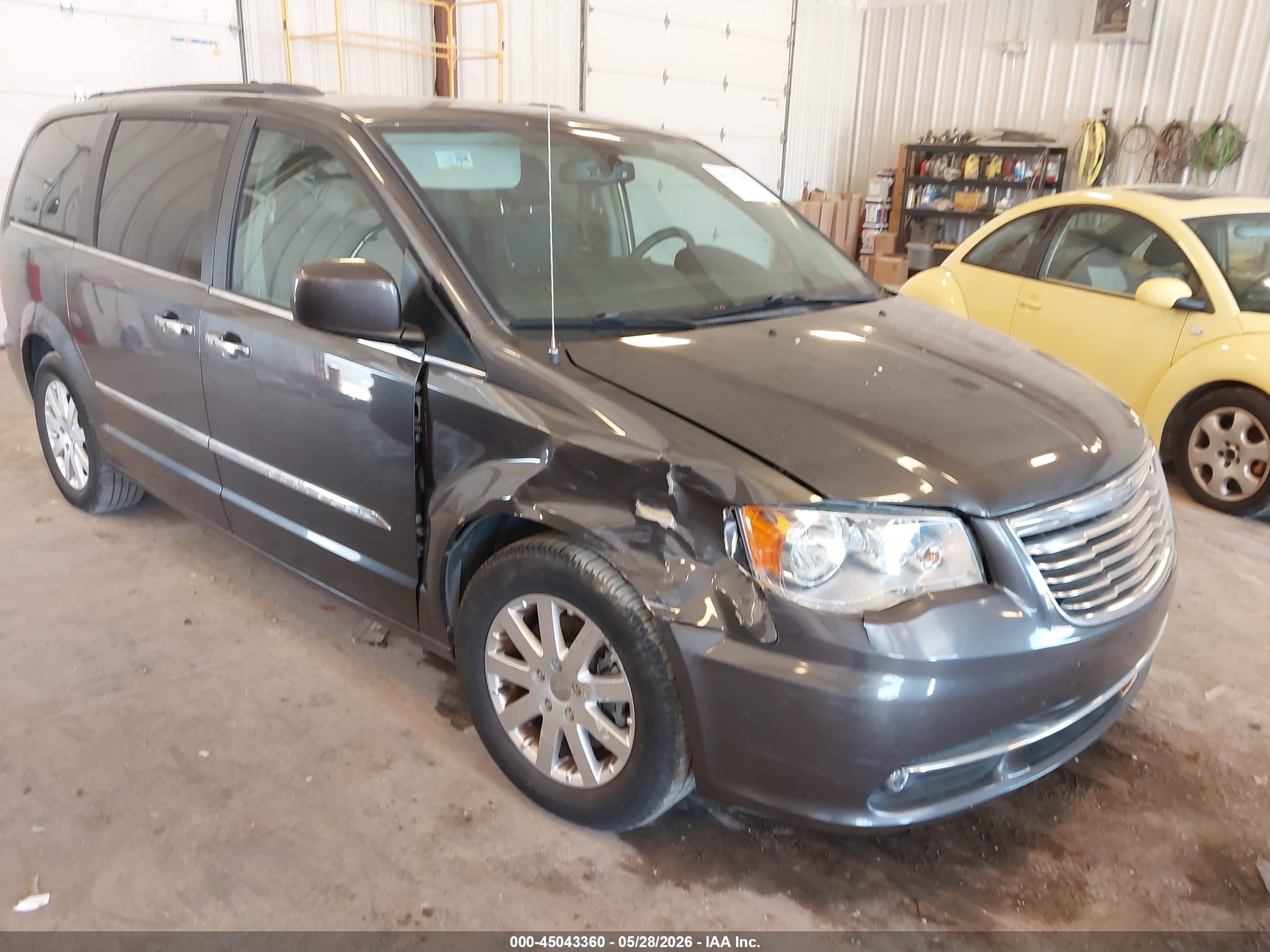 2016 Chrysler Town & Country Touring Серый vin: 2C4RC1BG2GR142221