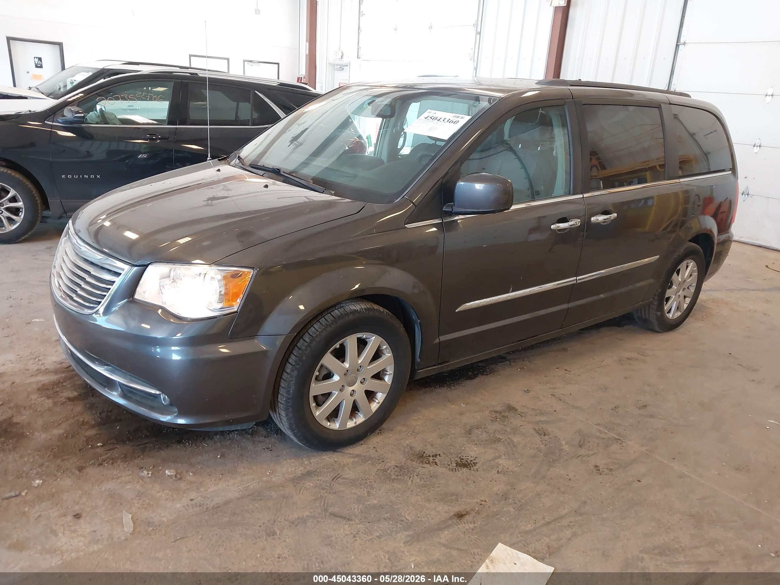 2016 Chrysler Town & Country Touring Серый vin: 2C4RC1BG2GR142221