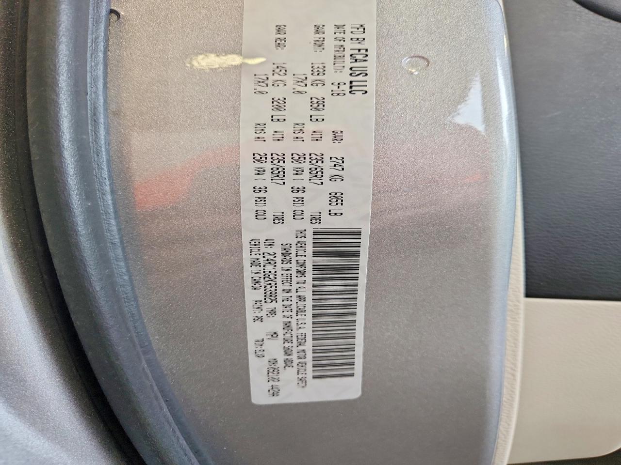 2019 Chrysler Pacifica Touring L Серебряный vin: 2C4RC1BG2KR539825