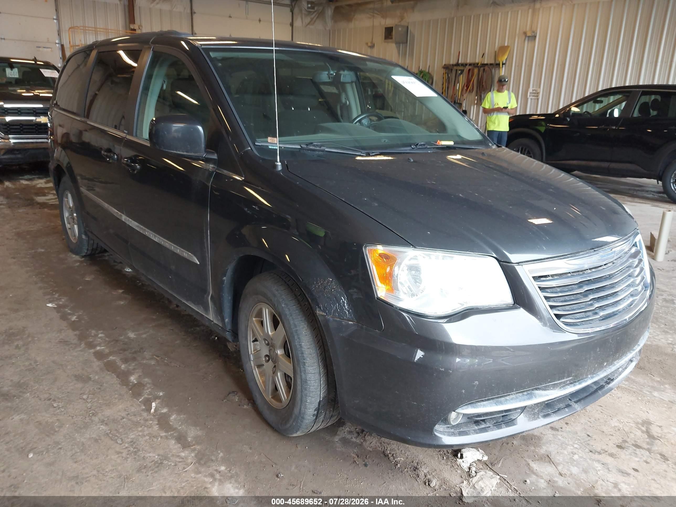 2012 Chrysler Town & Country Touring Gray vin: 2C4RC1BG3CR117712