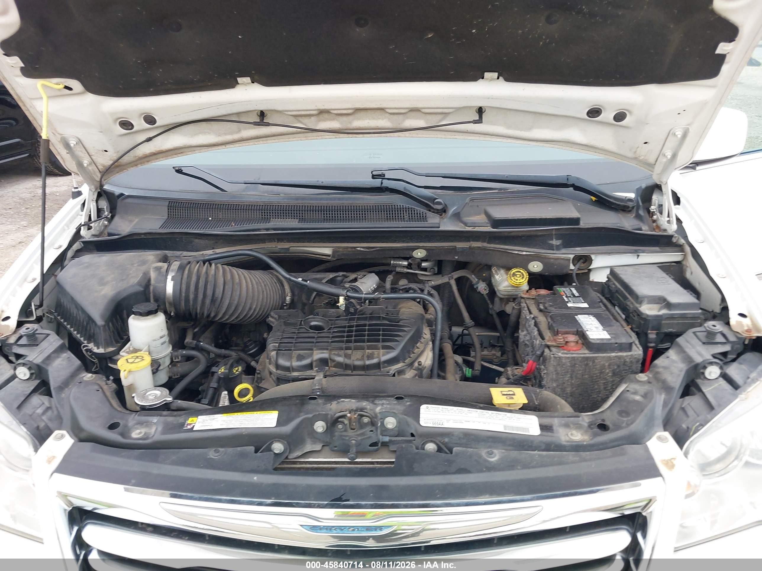 2012 Chrysler Town & Country Touring Белый vin: 2C4RC1BG3CR187873