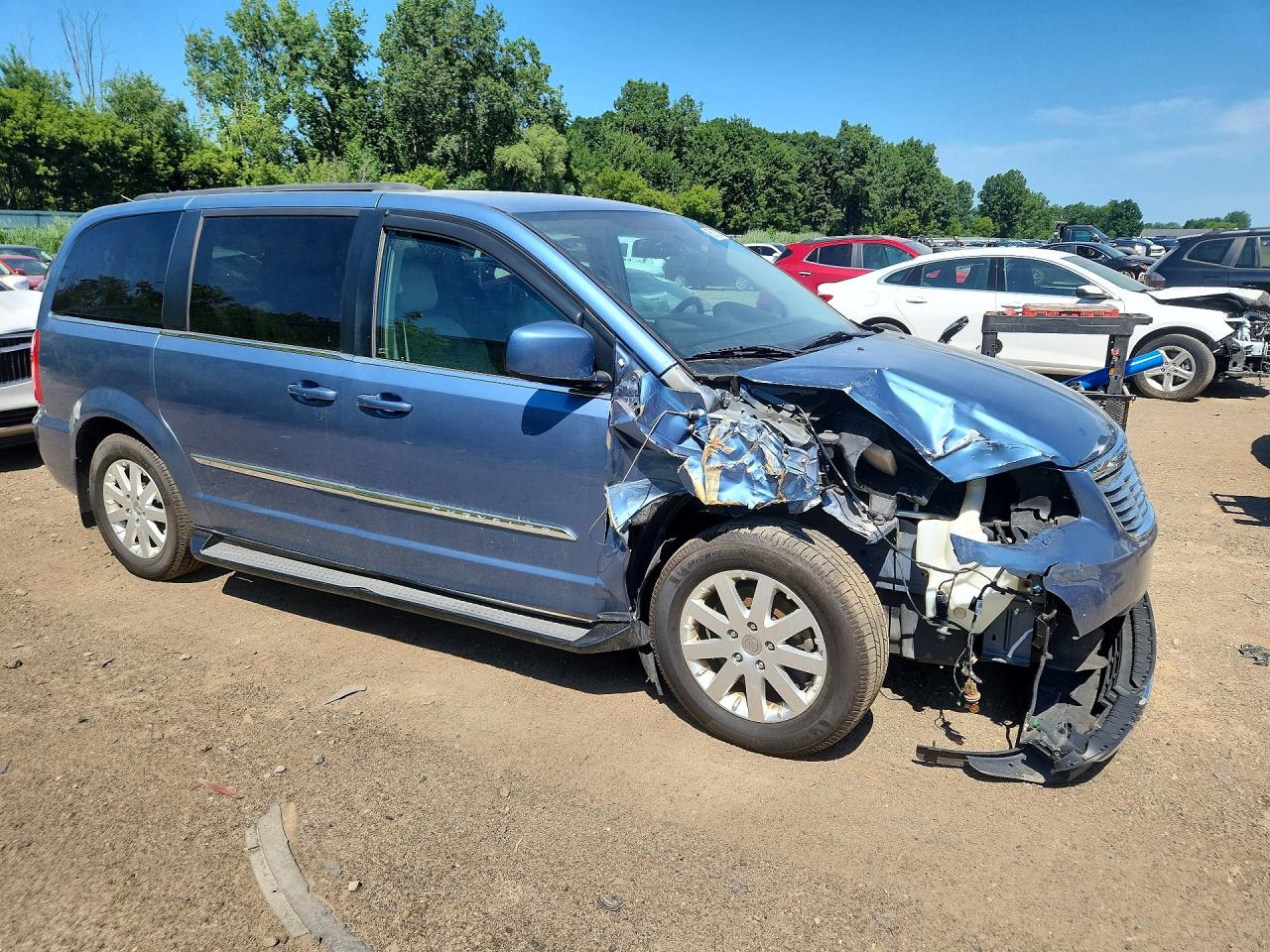 2012 Chrysler Town & Country Touring Синий vin: 2C4RC1BG3CR188909