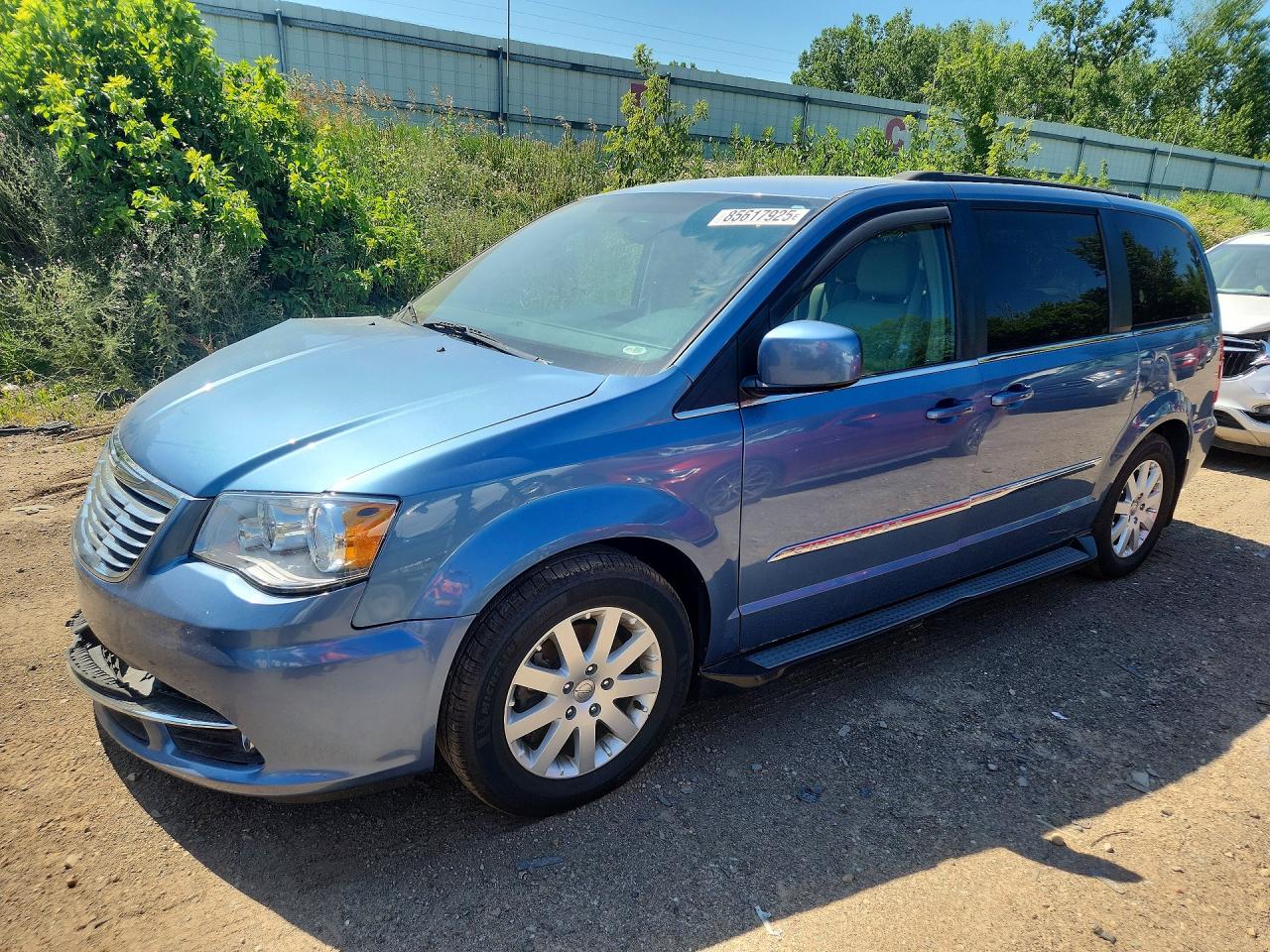 2012 Chrysler Town & Country Touring Синий vin: 2C4RC1BG3CR188909