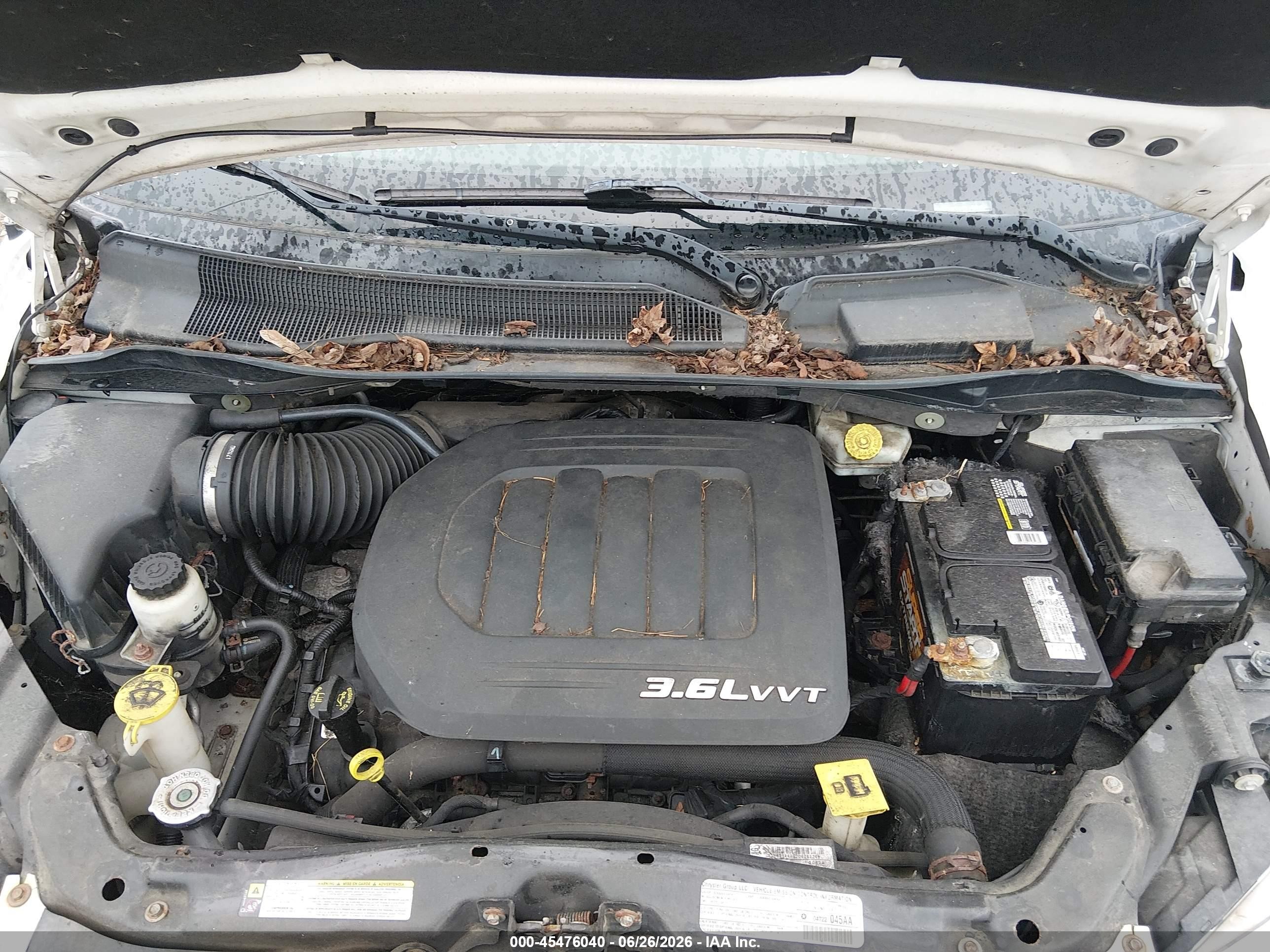 2013 Chrysler Town & Country Touring White vin: 2C4RC1BG3DR509932