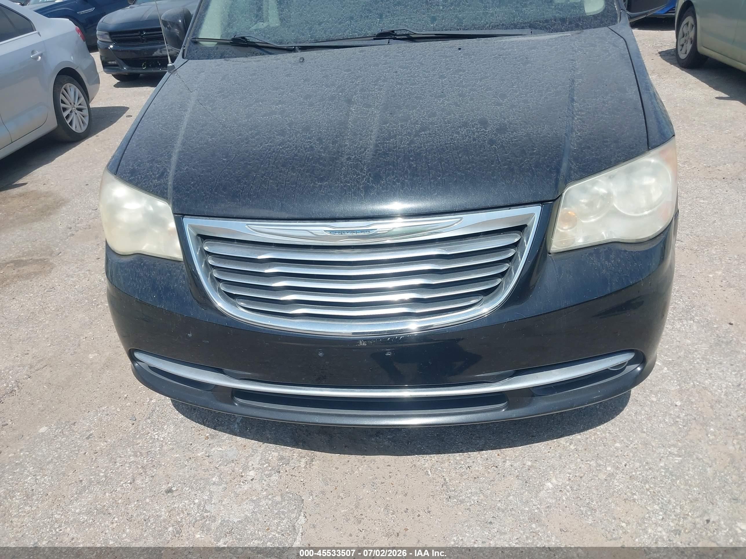 2013 Chrysler Town & Country Touring Black vin: 2C4RC1BG3DR554661