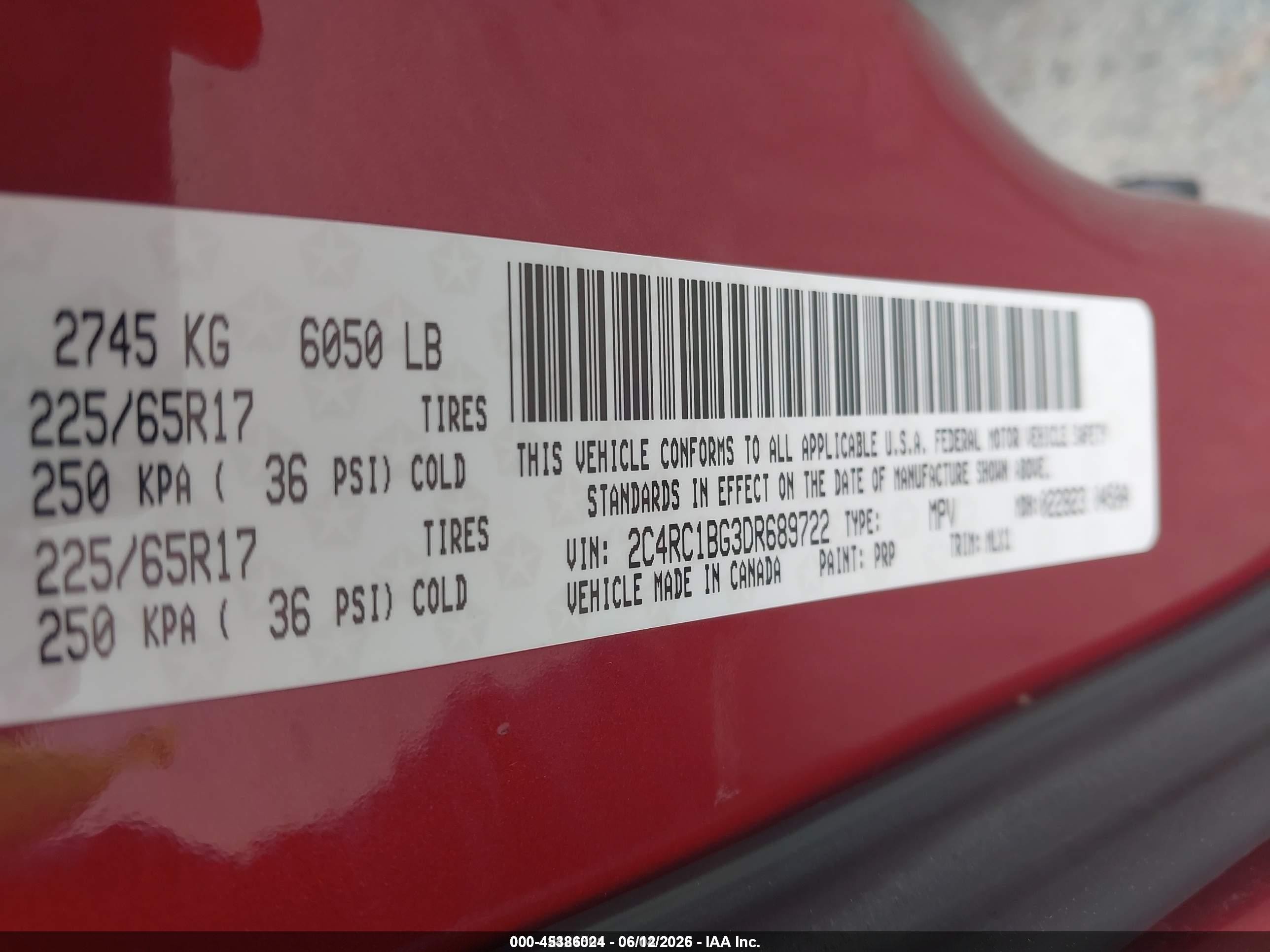 2013 Chrysler Town & Country Touring Красный vin: 2C4RC1BG3DR689722