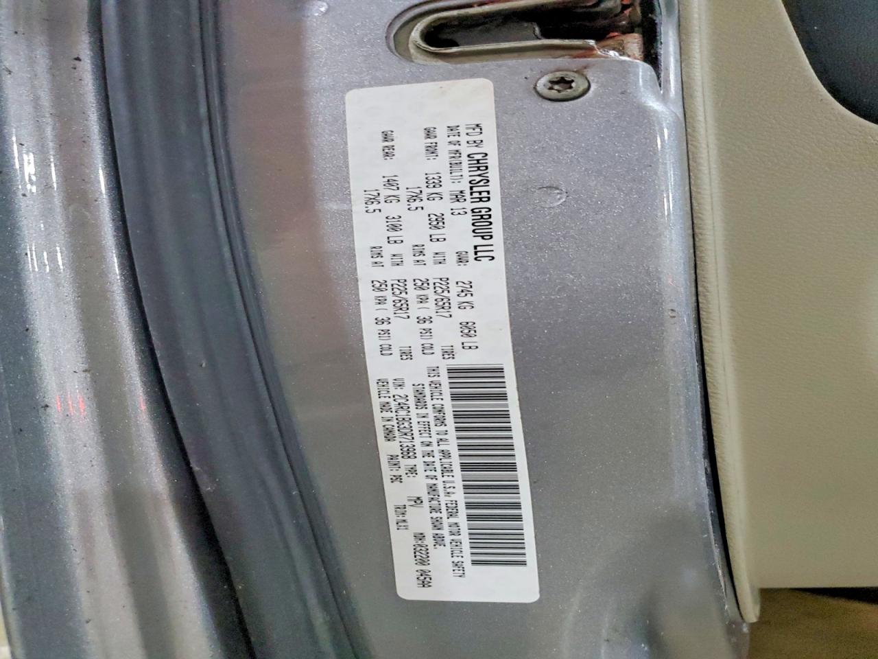 2013 Chrysler Town & Country Touring Silver vin: 2C4RC1BG3DR713968