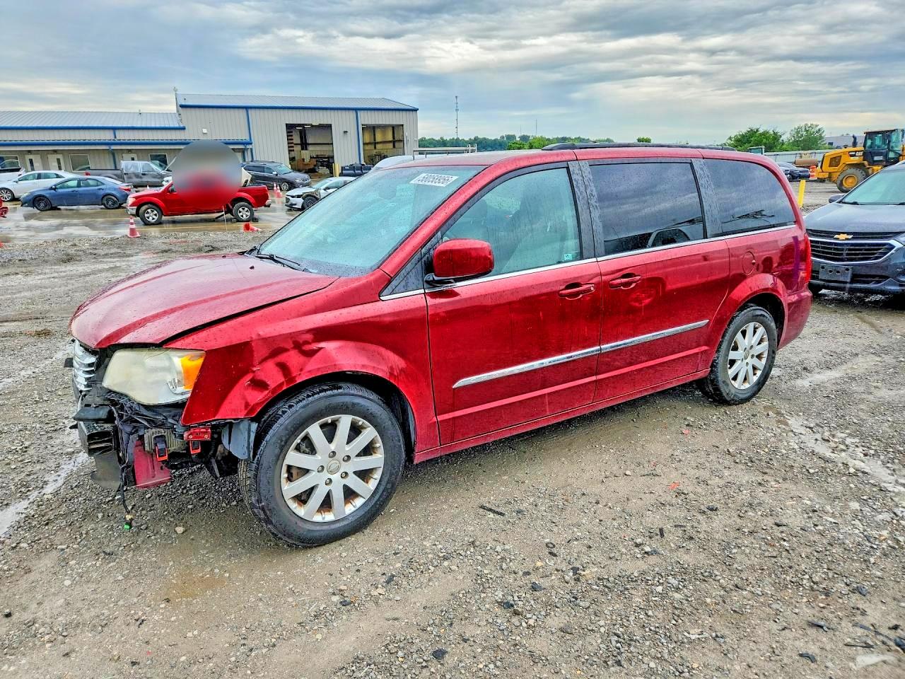 2013 Chrysler Town & Country Touring Красный vin: 2C4RC1BG3DR745853