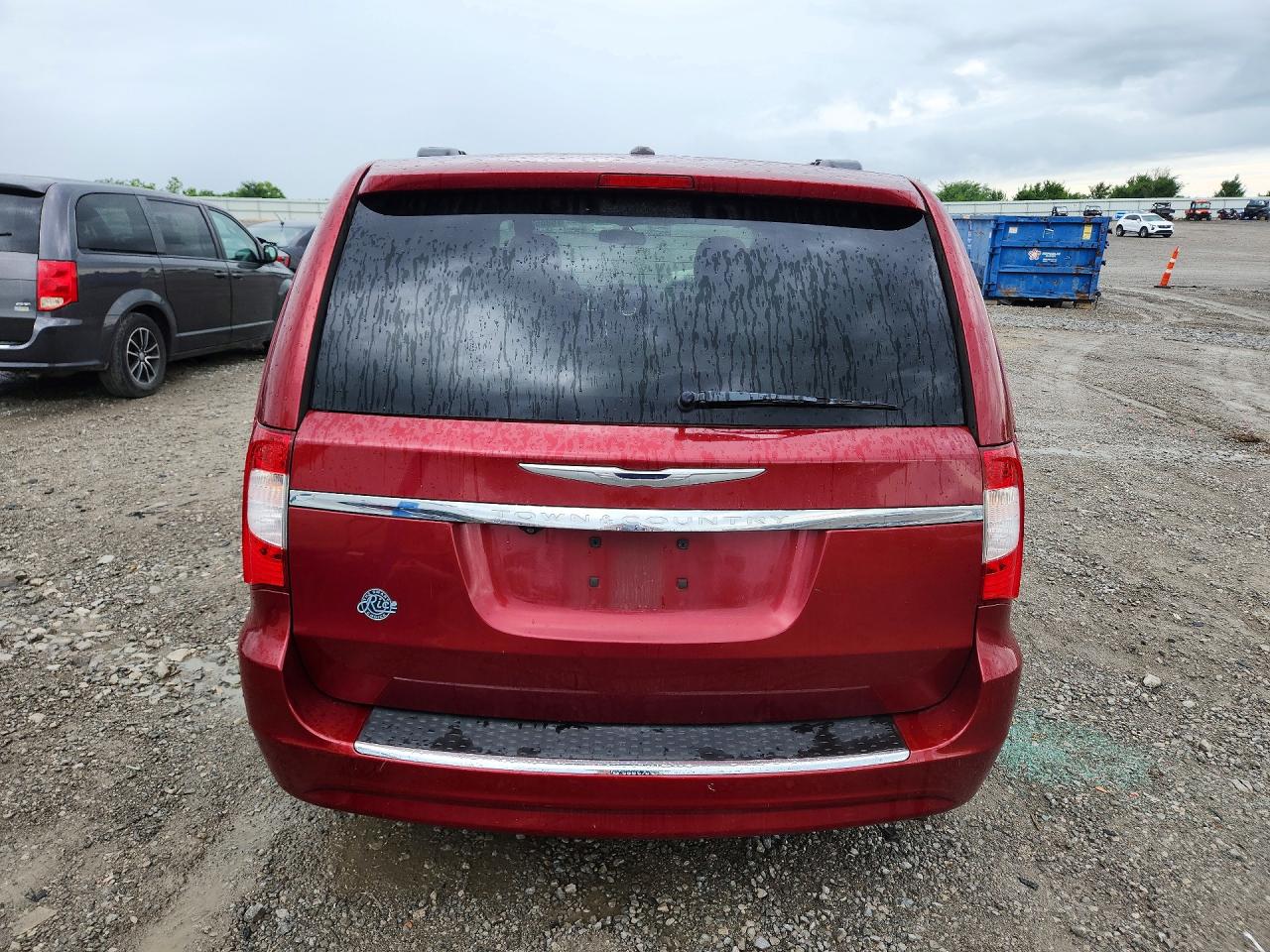 2013 Chrysler Town & Country Touring Красный vin: 2C4RC1BG3DR745853