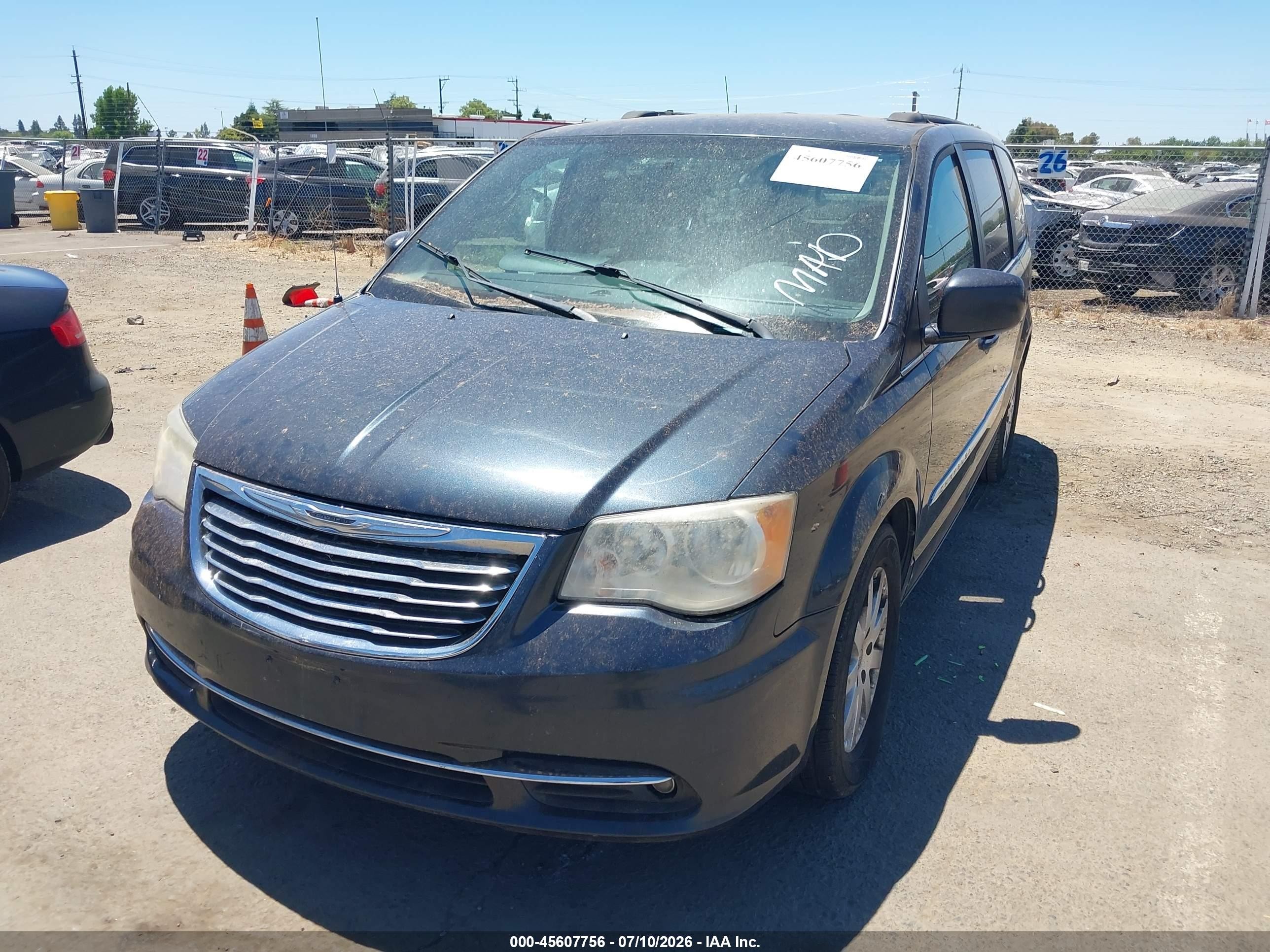 2014 Chrysler Town & Country Touring Blue vin: 2C4RC1BG3ER126624