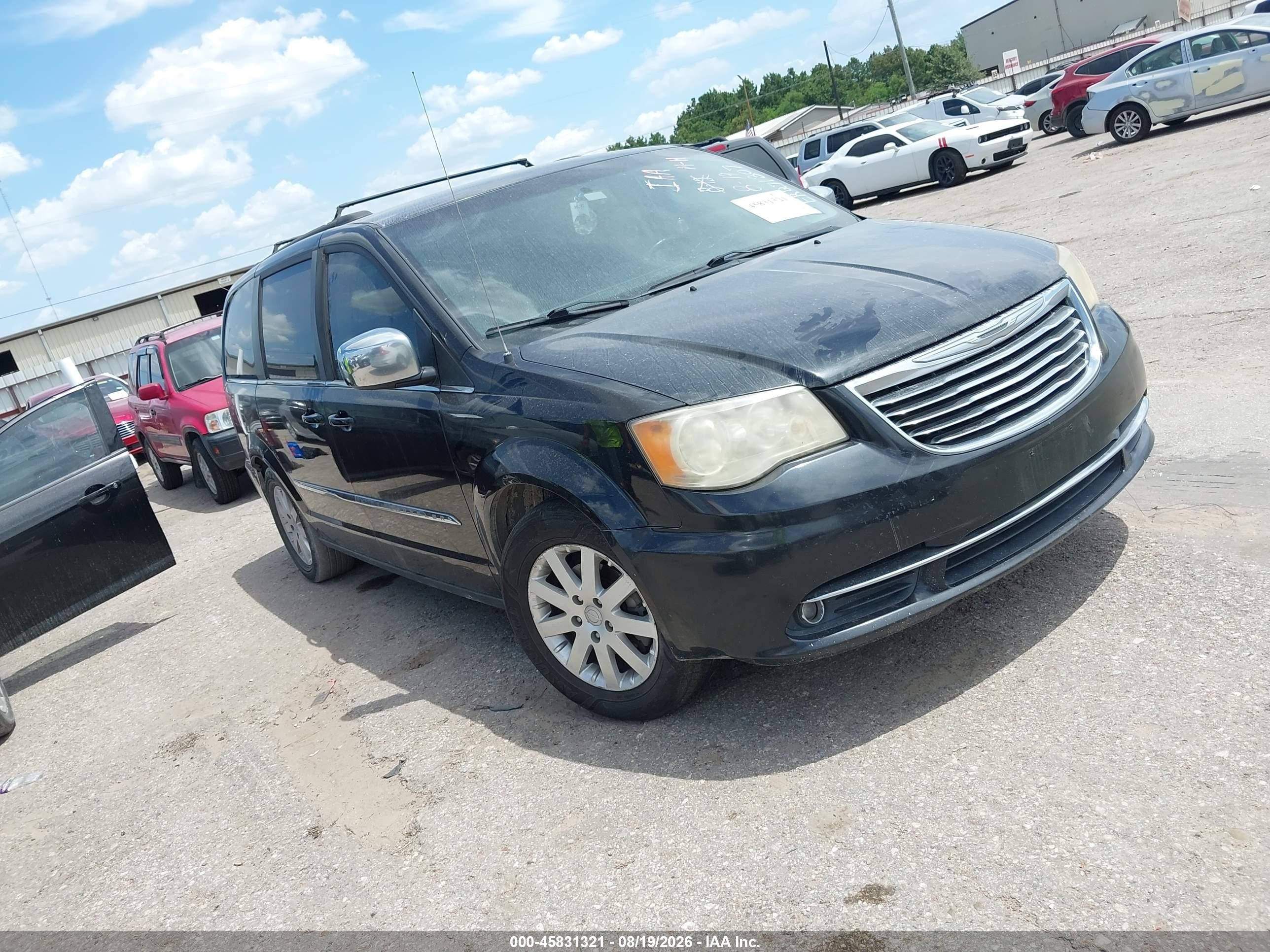2014 Chrysler Town & Country Touring Black vin: 2C4RC1BG3ER271307