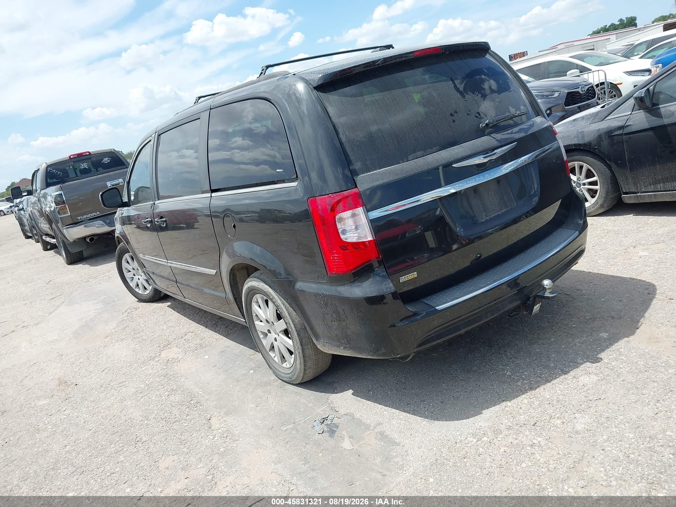 2014 Chrysler Town & Country Touring Black vin: 2C4RC1BG3ER271307