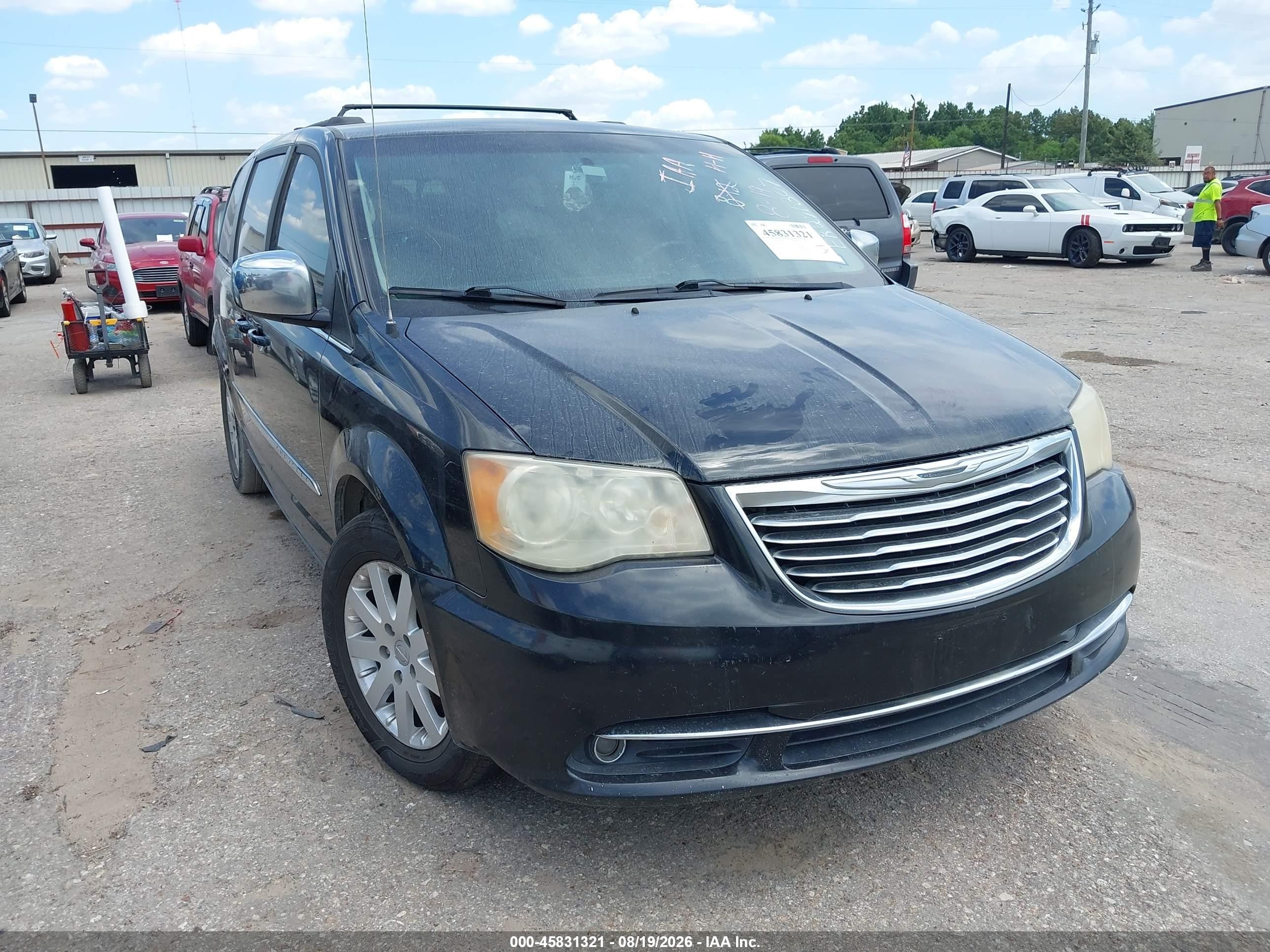 2014 Chrysler Town & Country Touring Black vin: 2C4RC1BG3ER271307