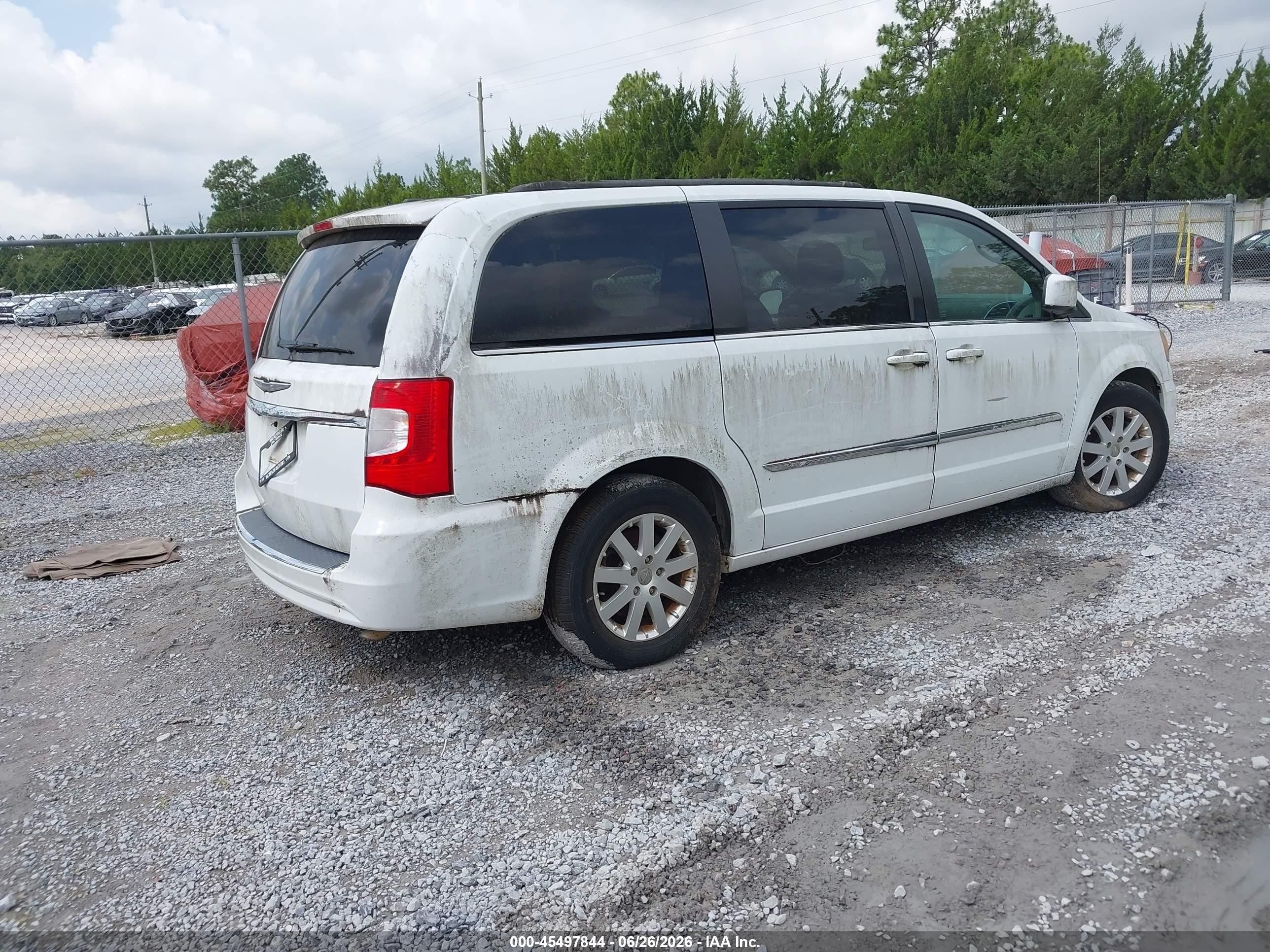 2014 Chrysler Town & Country Touring White vin: 2C4RC1BG3ER317508