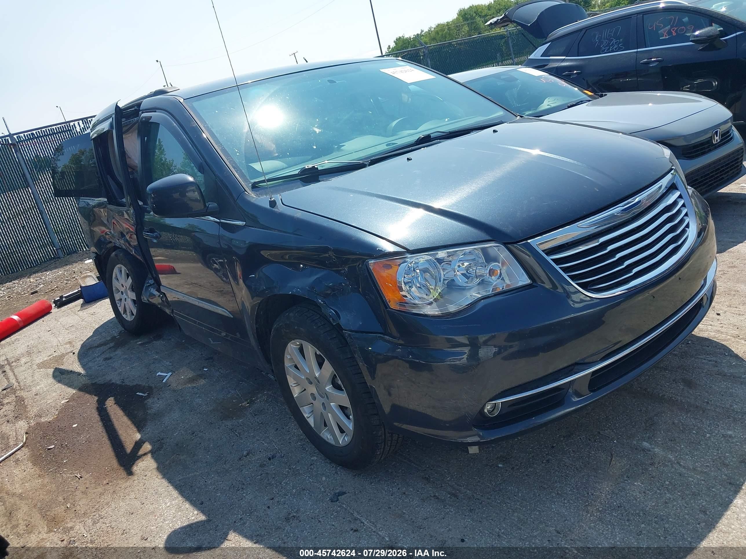 2014 Chrysler Town & Country Touring Blue vin: 2C4RC1BG3ER394802