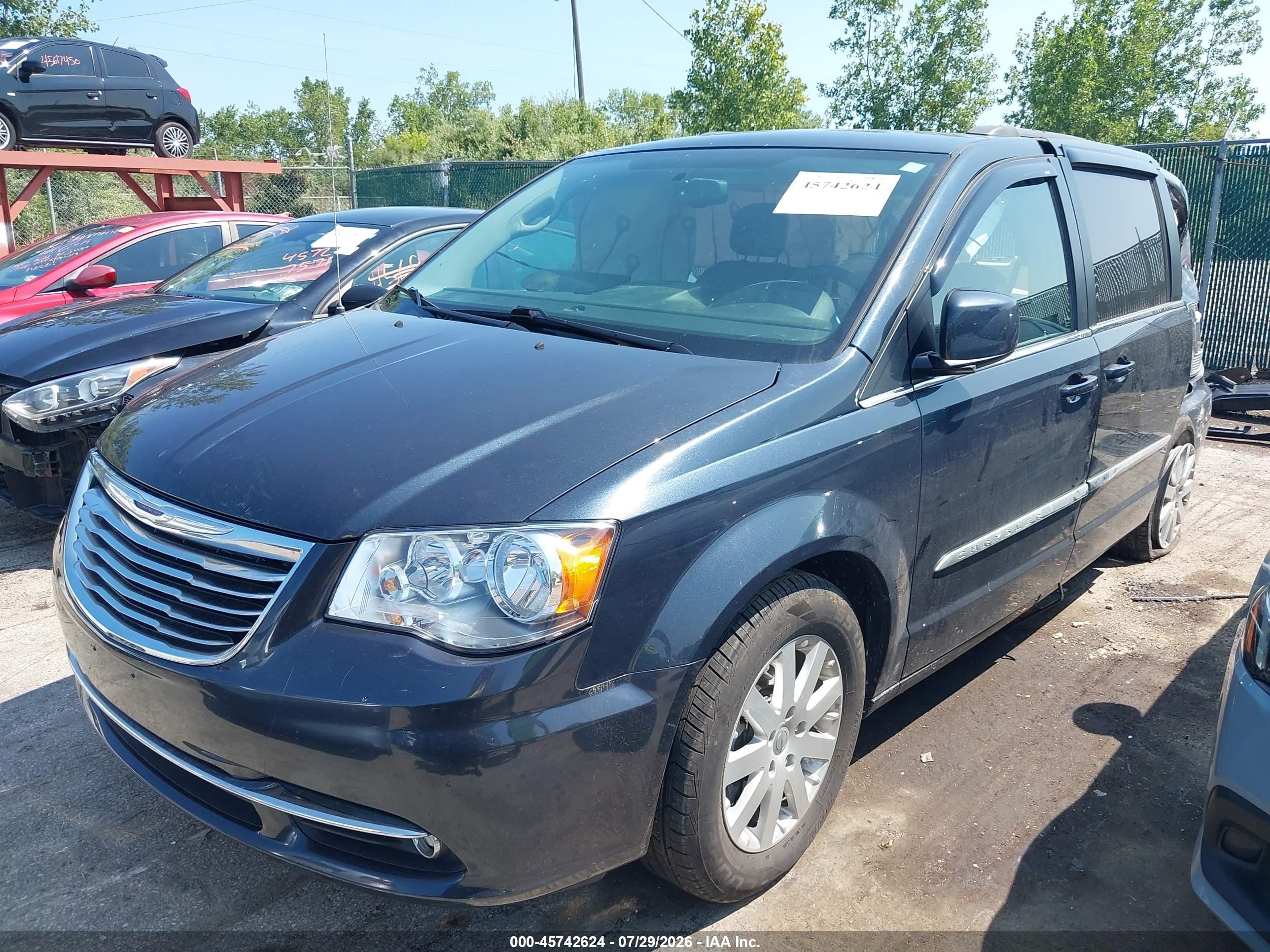 2014 Chrysler Town & Country Touring Blue vin: 2C4RC1BG3ER394802