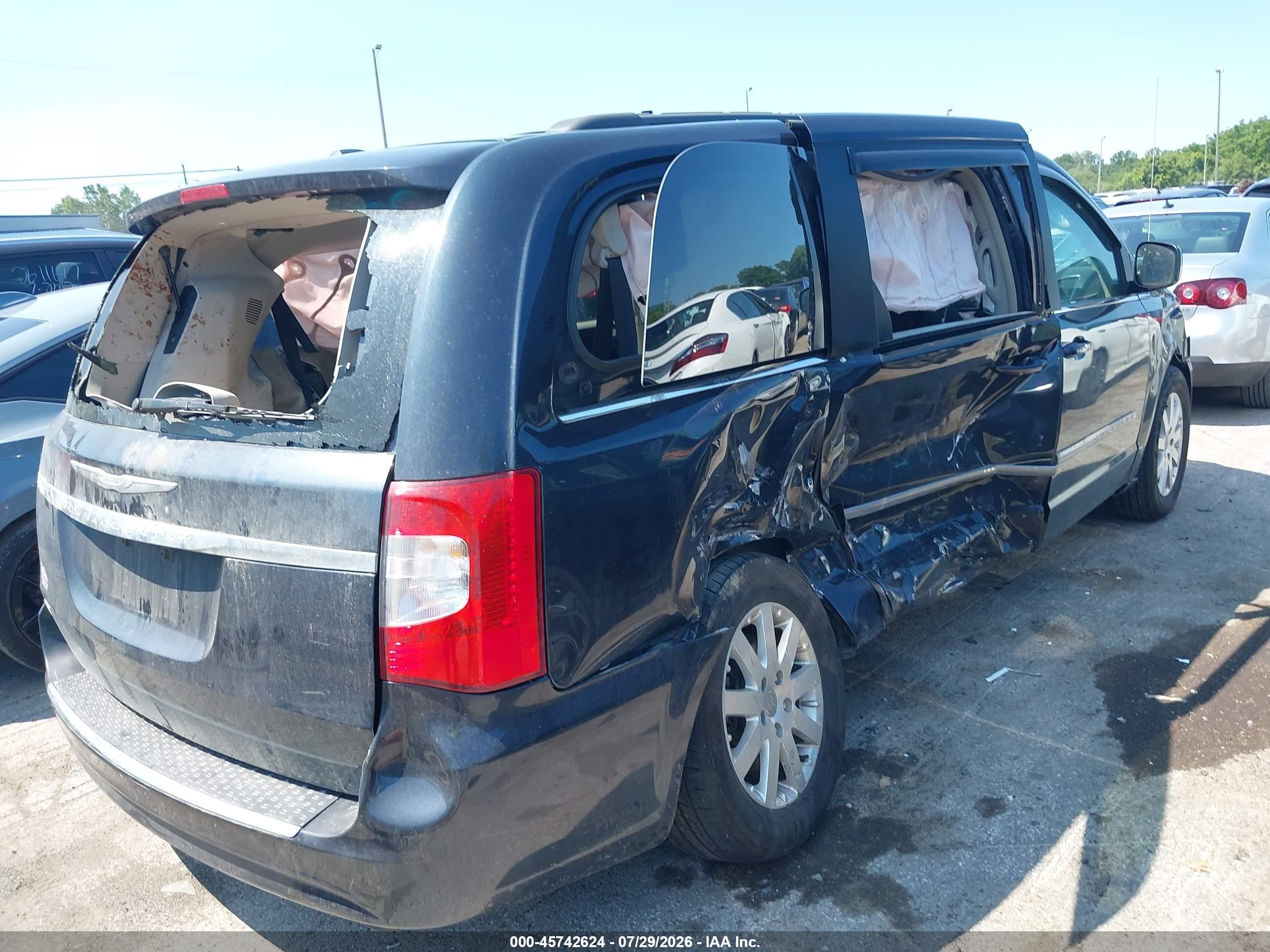 2014 Chrysler Town & Country Touring Blue vin: 2C4RC1BG3ER394802