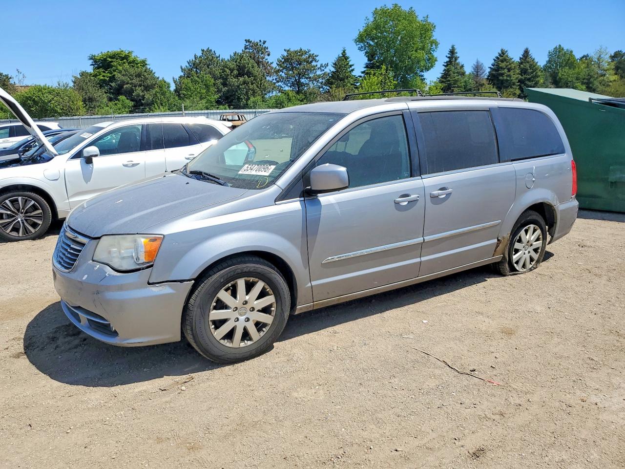2014 Chrysler Town & Country Touring Silver vin: 2C4RC1BG3ER397666