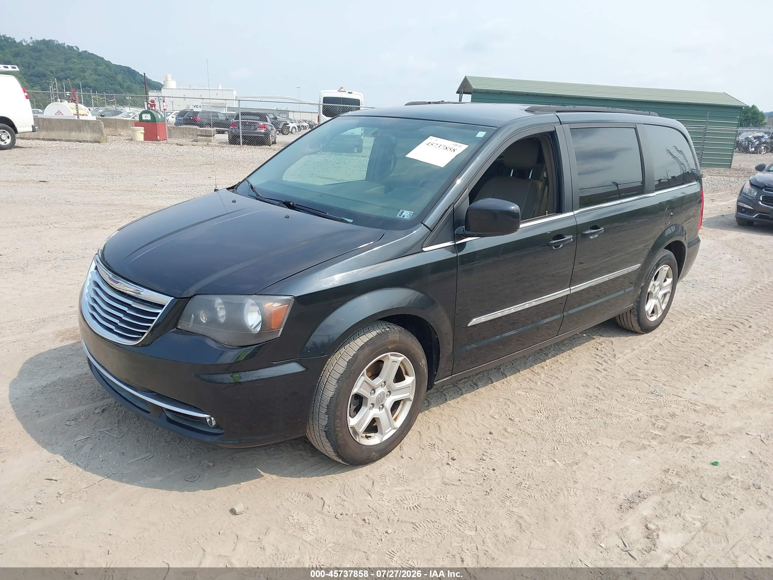 2014 Chrysler Town & Country Touring Black vin: 2C4RC1BG3ER408648