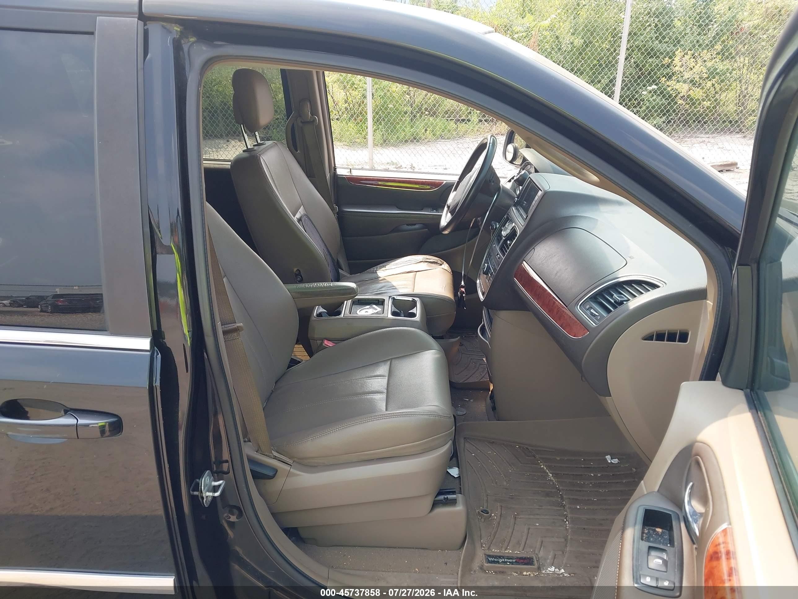 2014 Chrysler Town & Country Touring Black vin: 2C4RC1BG3ER408648
