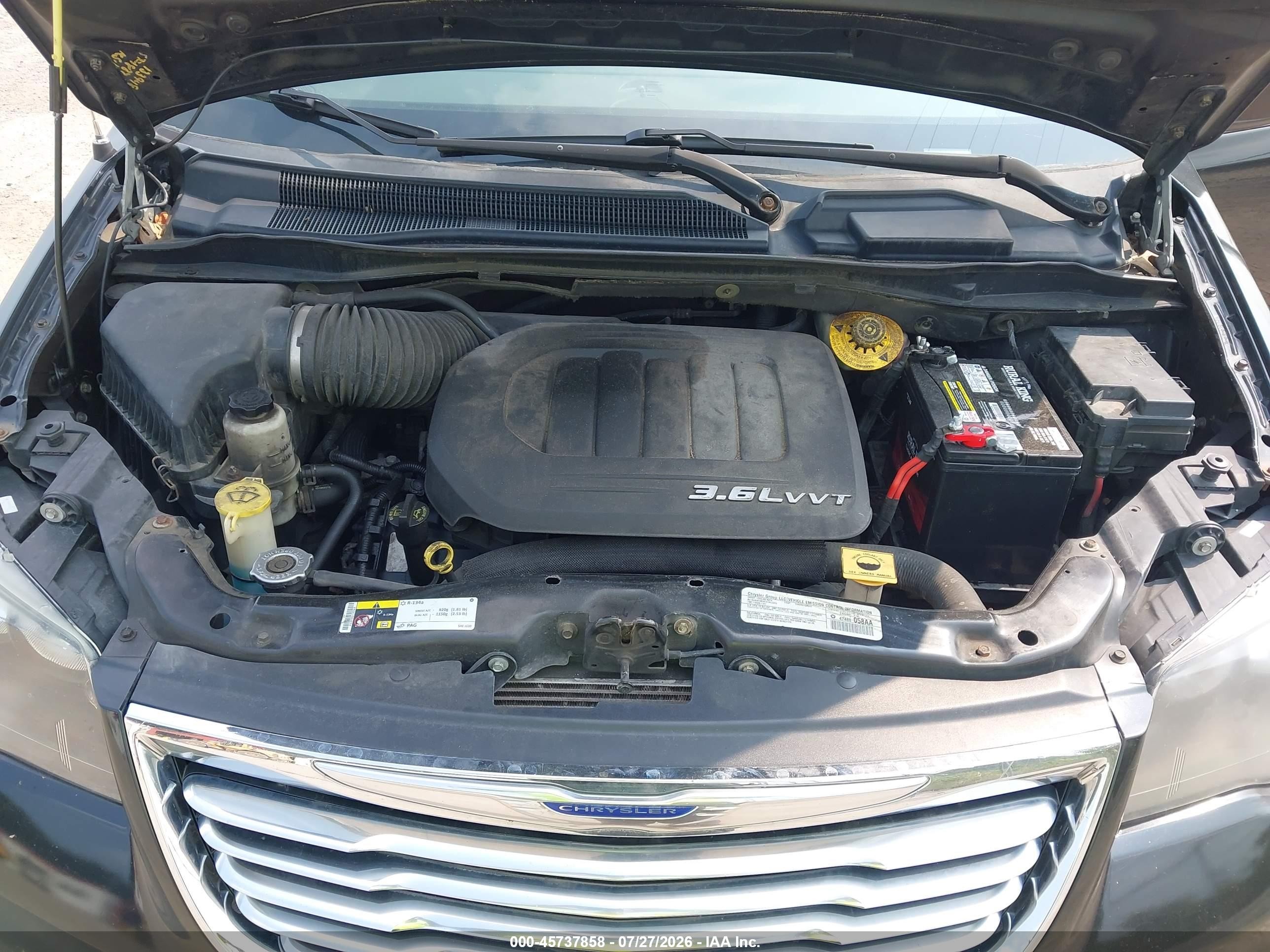2014 Chrysler Town & Country Touring Black vin: 2C4RC1BG3ER408648