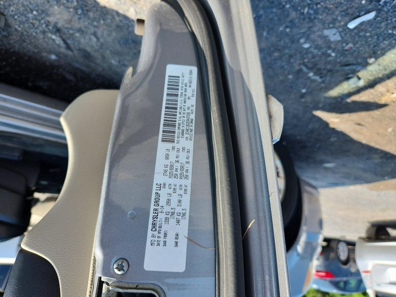 2014 Chrysler Town & Country Touring Gray vin: 2C4RC1BG3ER437258
