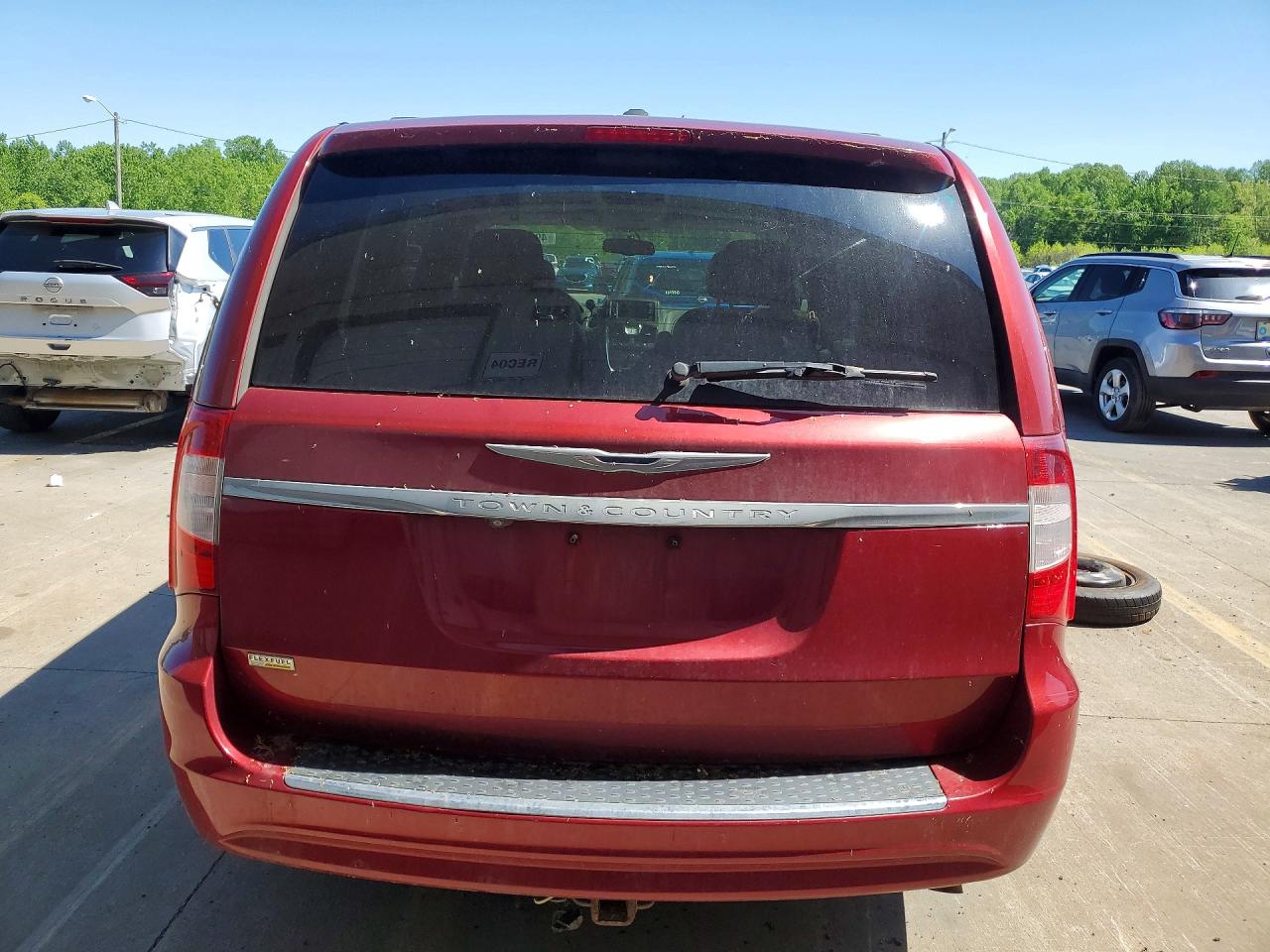 2015 Chrysler Town & Country Touri Красный vin: 2C4RC1BG3FR561581